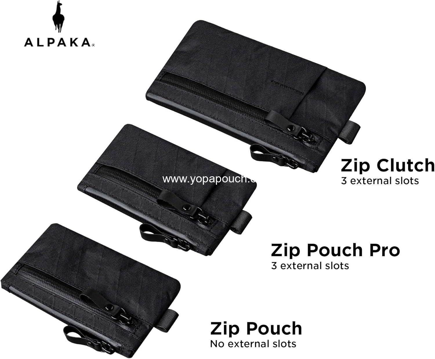 Wholesale Minimalist Zipper Wallet - RFID Blocking ID Card Holder with Zipper and Multi-tool Slot for Men -  Pro Size - Supplier