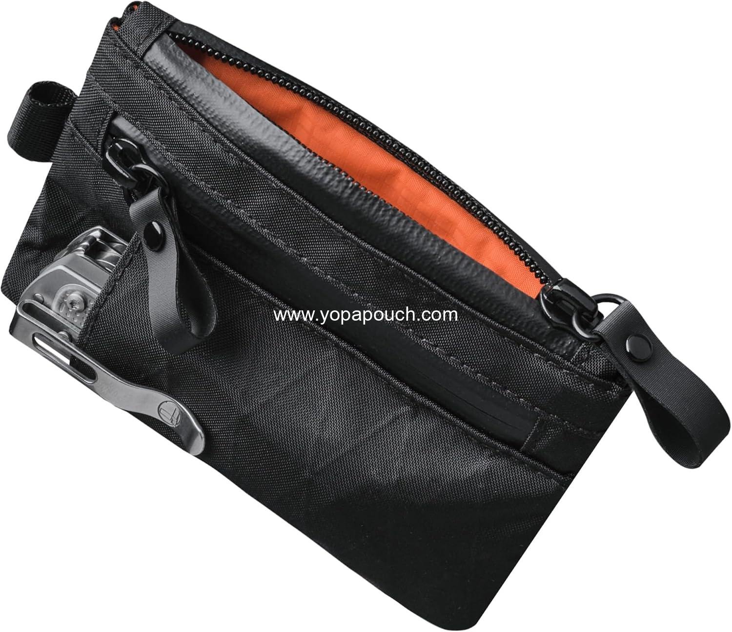 ALPAKA Zip Pouch Pro - Minimalist Zipper Wallet - with RFID Blocking ID Card Holder Wallet with Zipper for Men with Multi-tool Slot