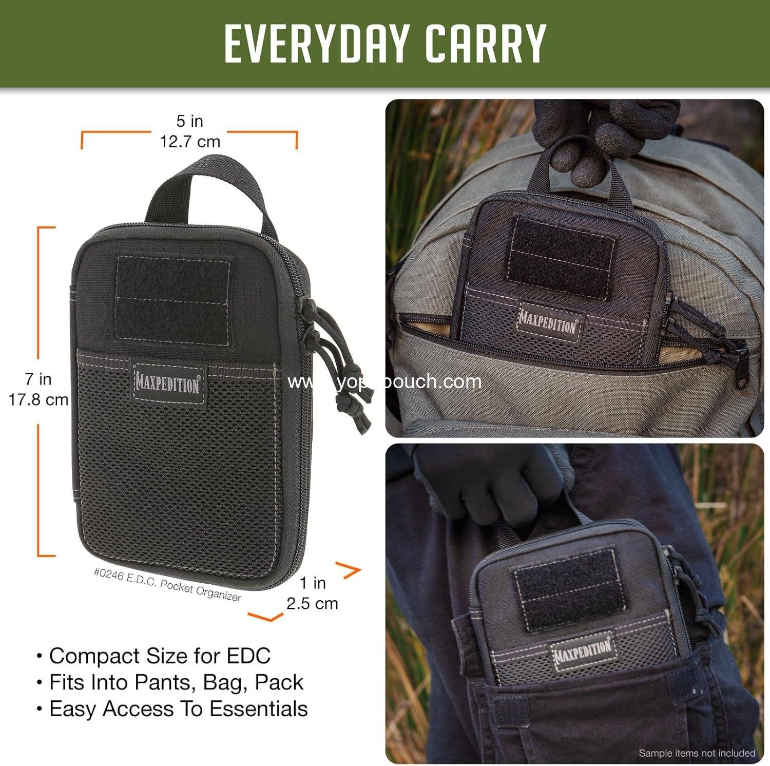 Wholesale E.D.C. Pocket Organizer 5” x 8” - Compact Utility Organizer for Everyday Carry Manufacturer