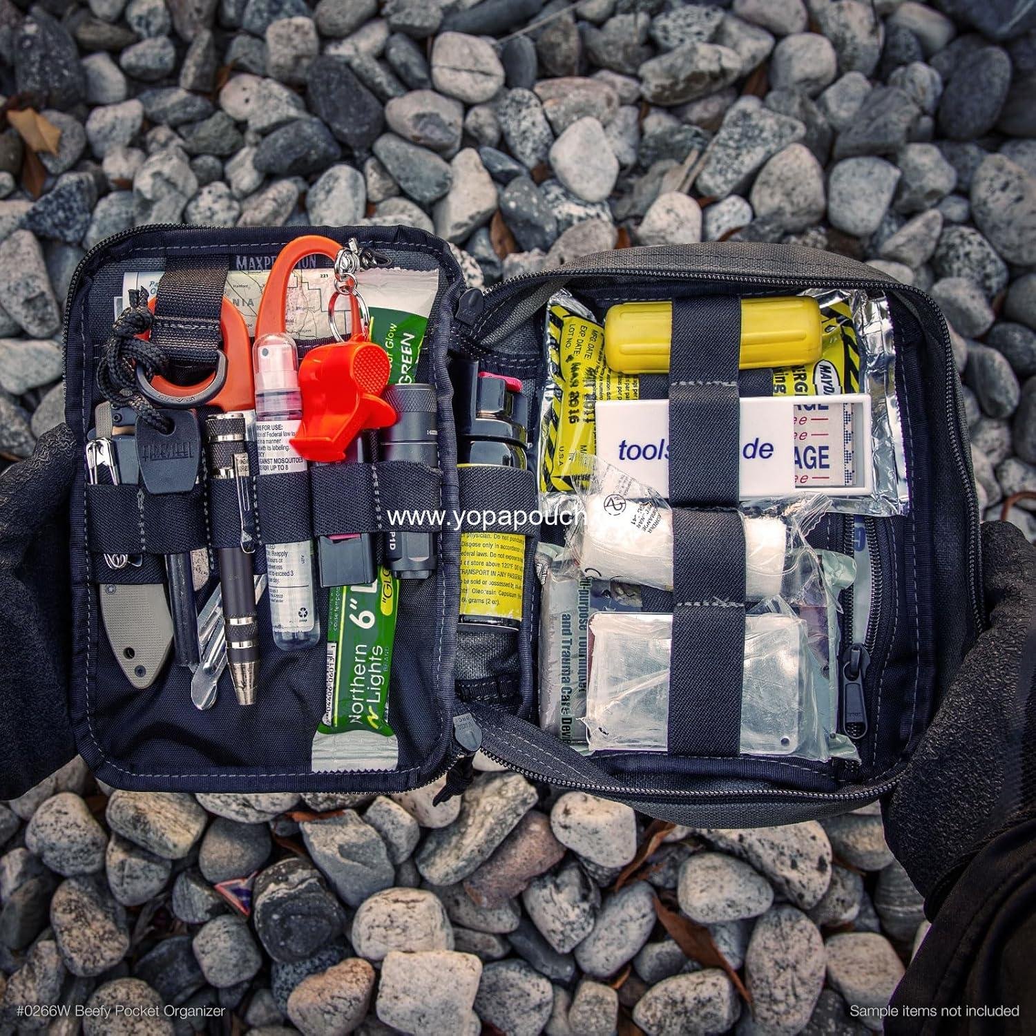 Wholesale Compact MOLLE-Compatible Pocket Organizer, 1000D Nylon Tactical Pouch, Everyday Carry Tool and Gear Storage for Outdoor, Tactical, Survival, Factory