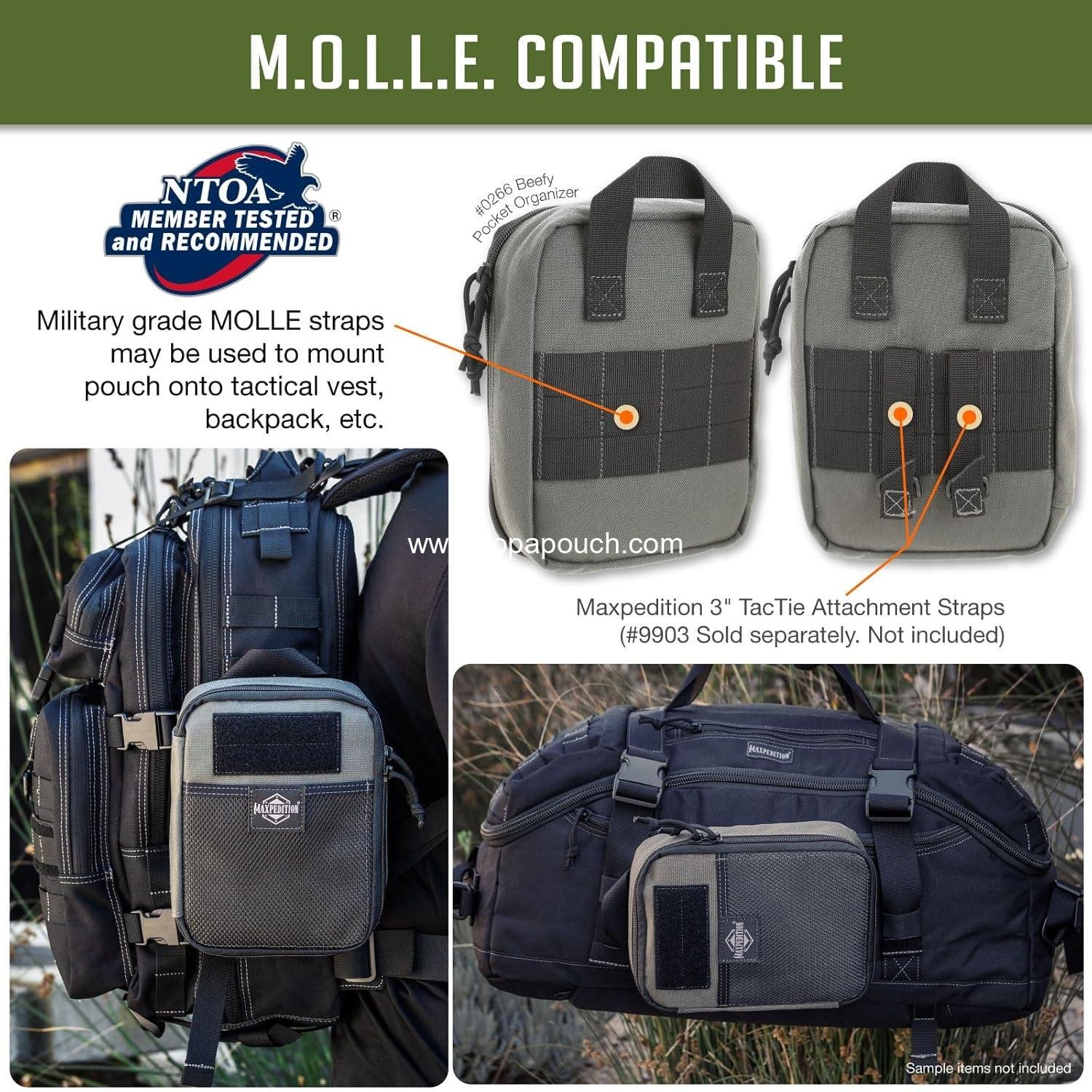 Wholesale Compact MOLLE-Compatible Pocket Organizer, 1000D Nylon Tactical Pouch, Everyday Carry Tool and Gear Storage for Outdoor, Tactical, Survival, Factory