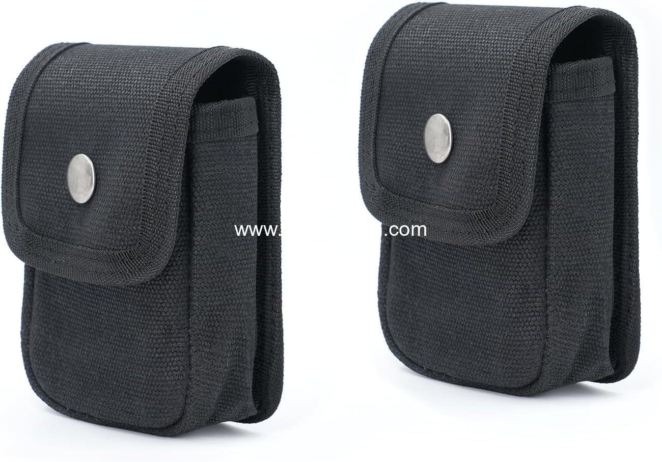 Tintirs 2 Pack EDC Belt Pouches for Men Women, Compact Holster Pouches Waist Bags with Belt Loop for Fishing, Hiking, Camping, Durable Snap Closure, Premium Waxed Canvas