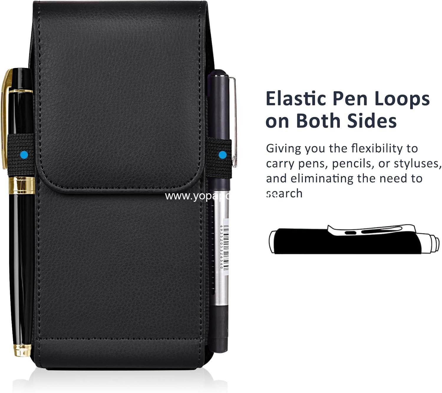 Wholesale Leather Phone Holster with Strong Metal Belt Clip and Magnetic Closure Compatible with iPhone 16/15/14/13/12 Pro Max and Galaxy S25/S24/S23/S22 Plus & FE, L-Black Supplier Wholesale Leather Phone Holster with Strong Metal Belt Clip and Magnetic Closure Compatible with iPhone 16/15/14/13/12 Pro Max and Galaxy S25/S24/S23/S22 Plus & FE, L-Black Supplier