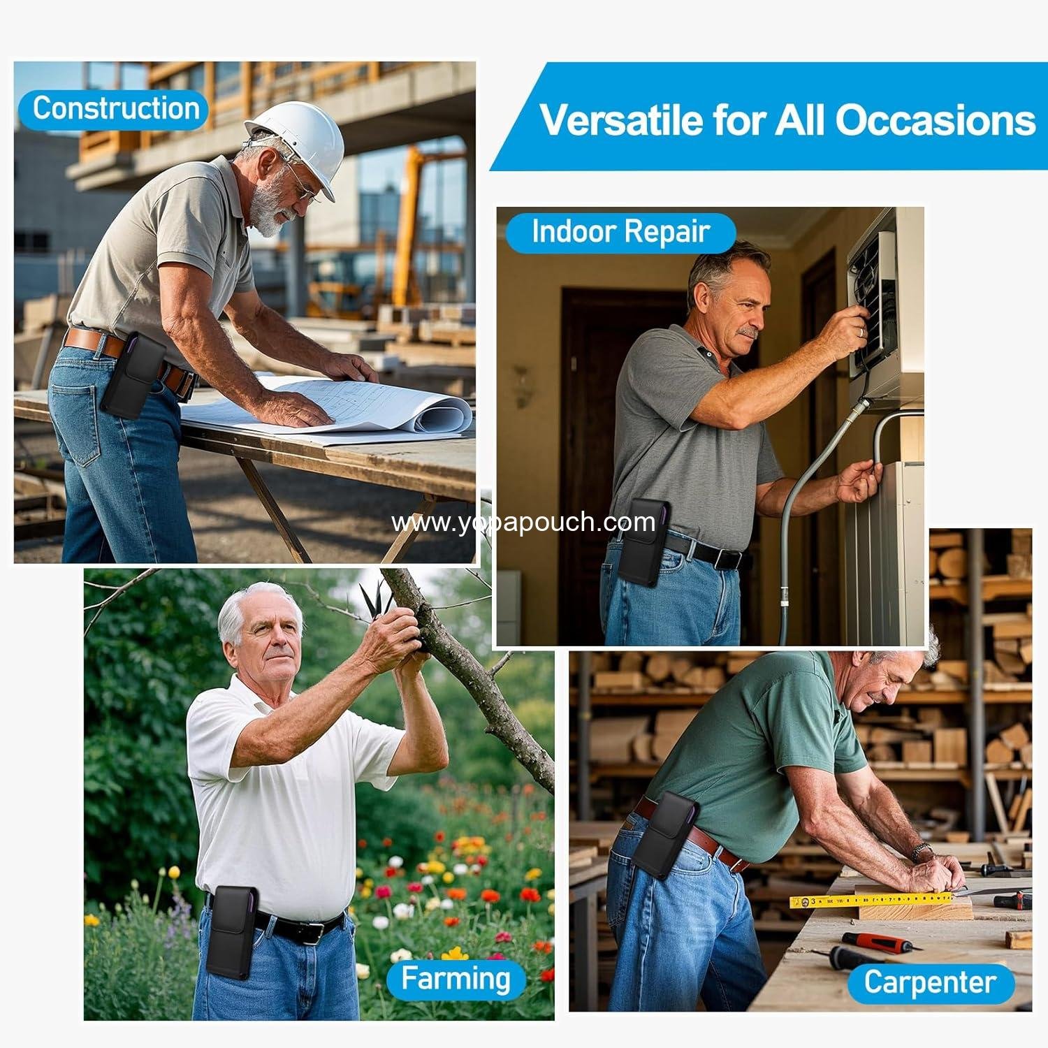 Wholesale Leather Phone Holster with Strong Metal Belt Clip and Magnetic Closure Compatible with iPhone 16/15/14/13/12 Pro Max and Galaxy S25/S24/S23/S22 Plus & FE, L-Black Supplier Wholesale Leather Phone Holster with Strong Metal Belt Clip and Magnetic Closure Compatible with iPhone 16/15/14/13/12 Pro Max and Galaxy S25/S24/S23/S22 Plus & FE, L-Black Supplier