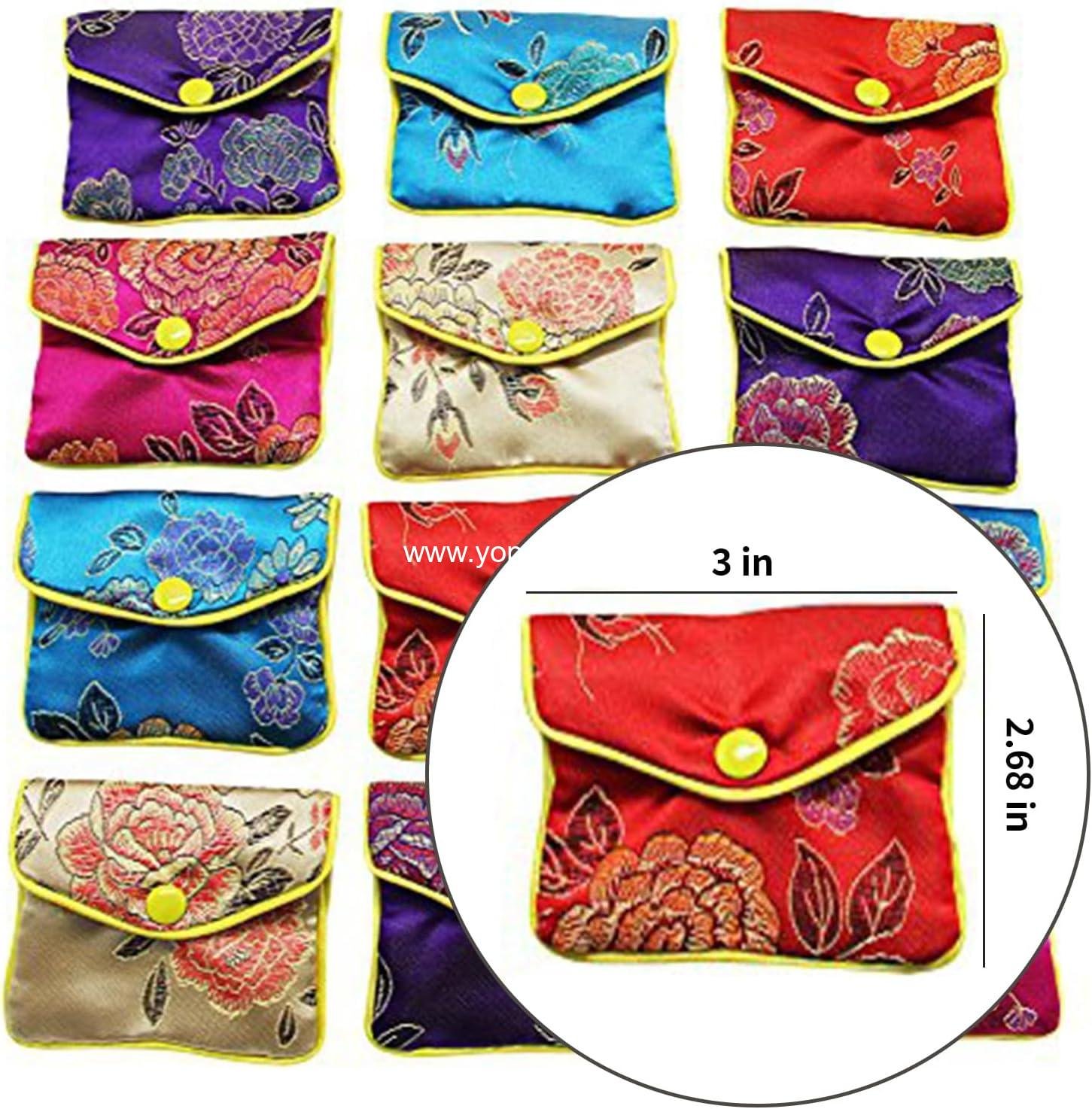 Wholesale Silk Jewelry Pouch Gift Bags - Pack of 12 Small, Multiple Colors, Supplier Wholesale Silk Jewelry Pouch Gift Bags - Pack of 12 Small, Multiple Colors, Supplier