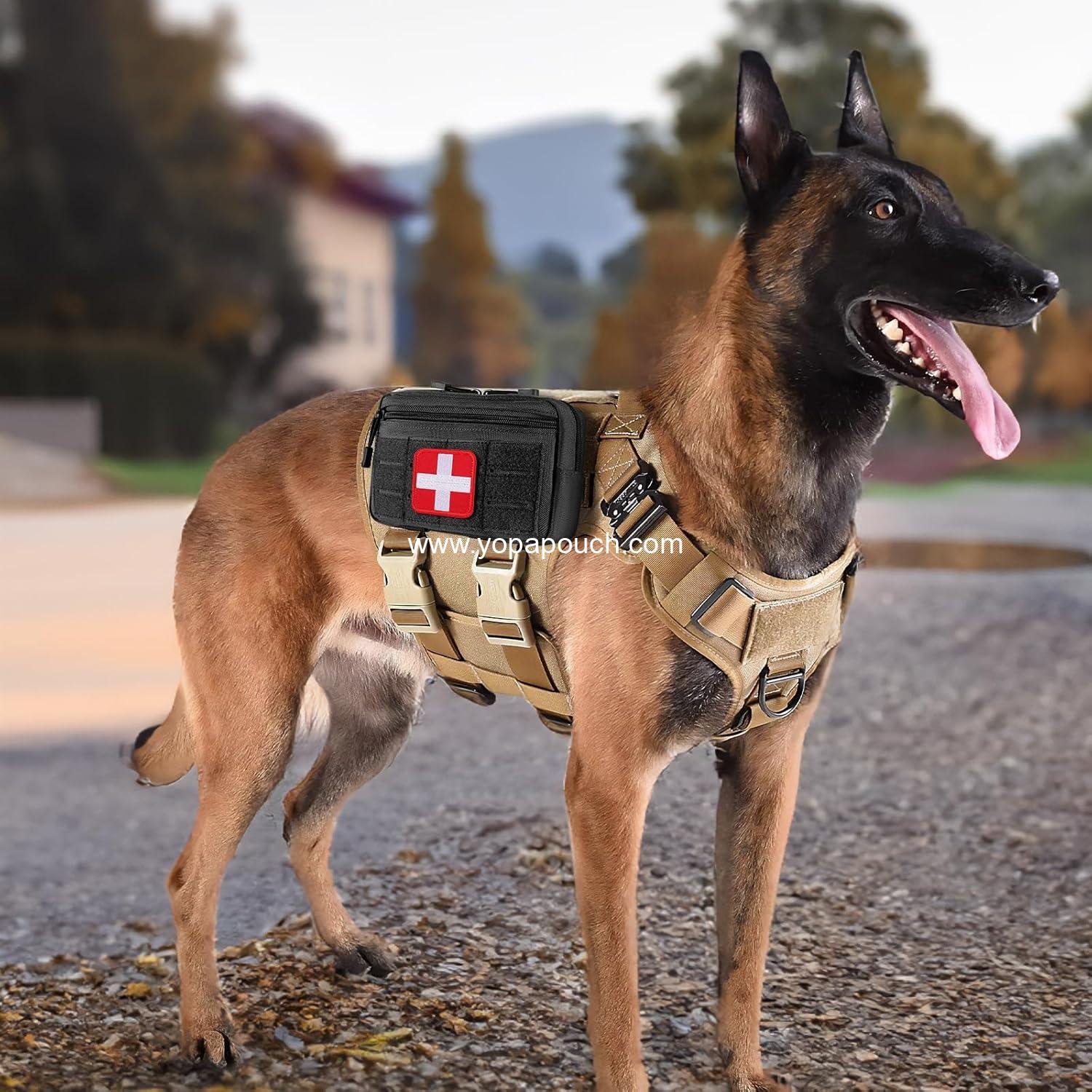 Wholesale Tactical Molle Admin Pouch Utility Laser Cut EDC Tool Bag Horizontal Modular Pouches with US Flag Patch and Keychain - Supplier