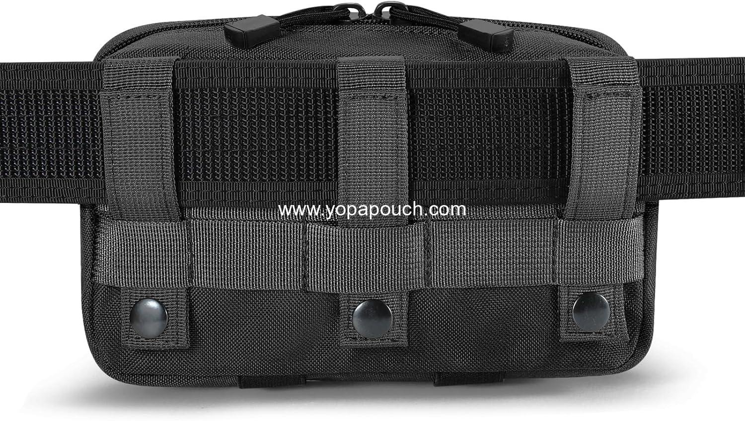 Wholesale Tactical Molle Admin Pouch Utility Laser Cut EDC Tool Bag Horizontal Modular Pouches with US Flag Patch and Keychain - Supplier