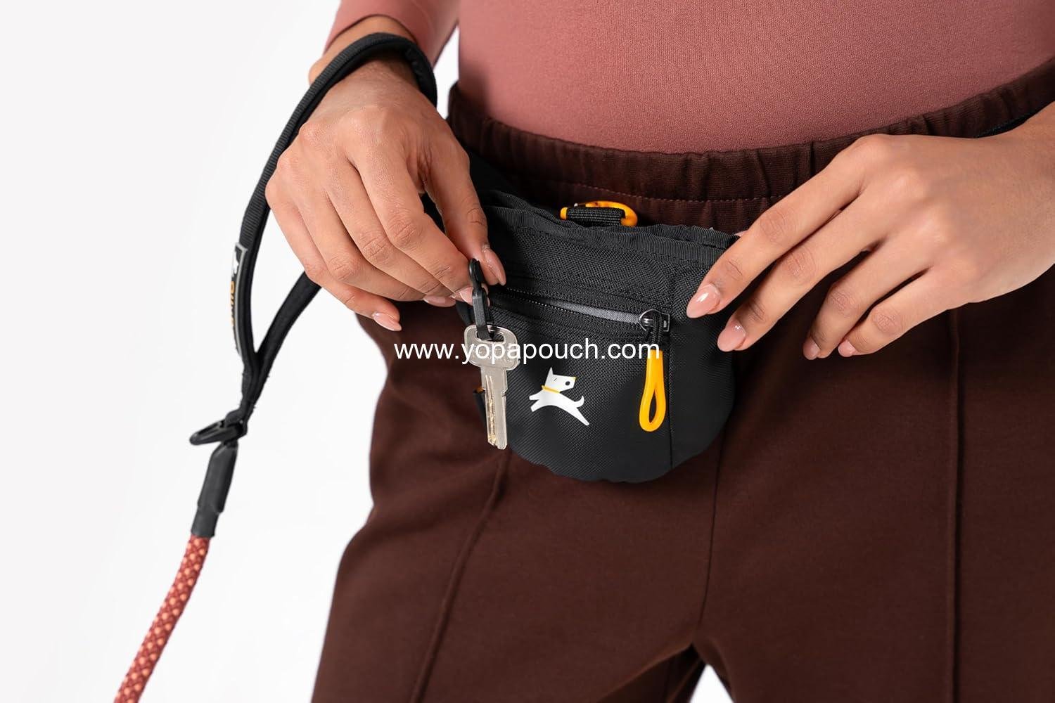 Wholesale Dog Treat Pouch, Hands-Free Training Waist Belt Clip, Magnetic Closure, Dog Training and Behavior Aids, Three Ways to Wear (Raven S'25), Supplier