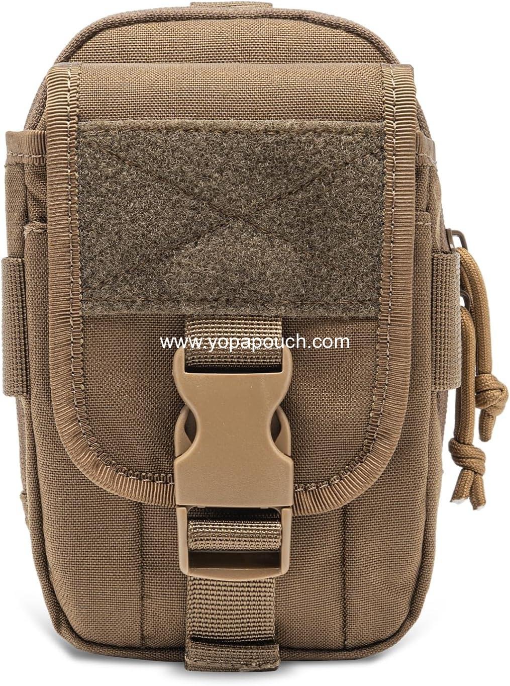 TSPRO Tactical Molle EDC Pouch Utility Tool Pouches Organizer Phone Holster Durable Belt Waist Bag Military Gear Gadget Pocket with Smartphone Pack