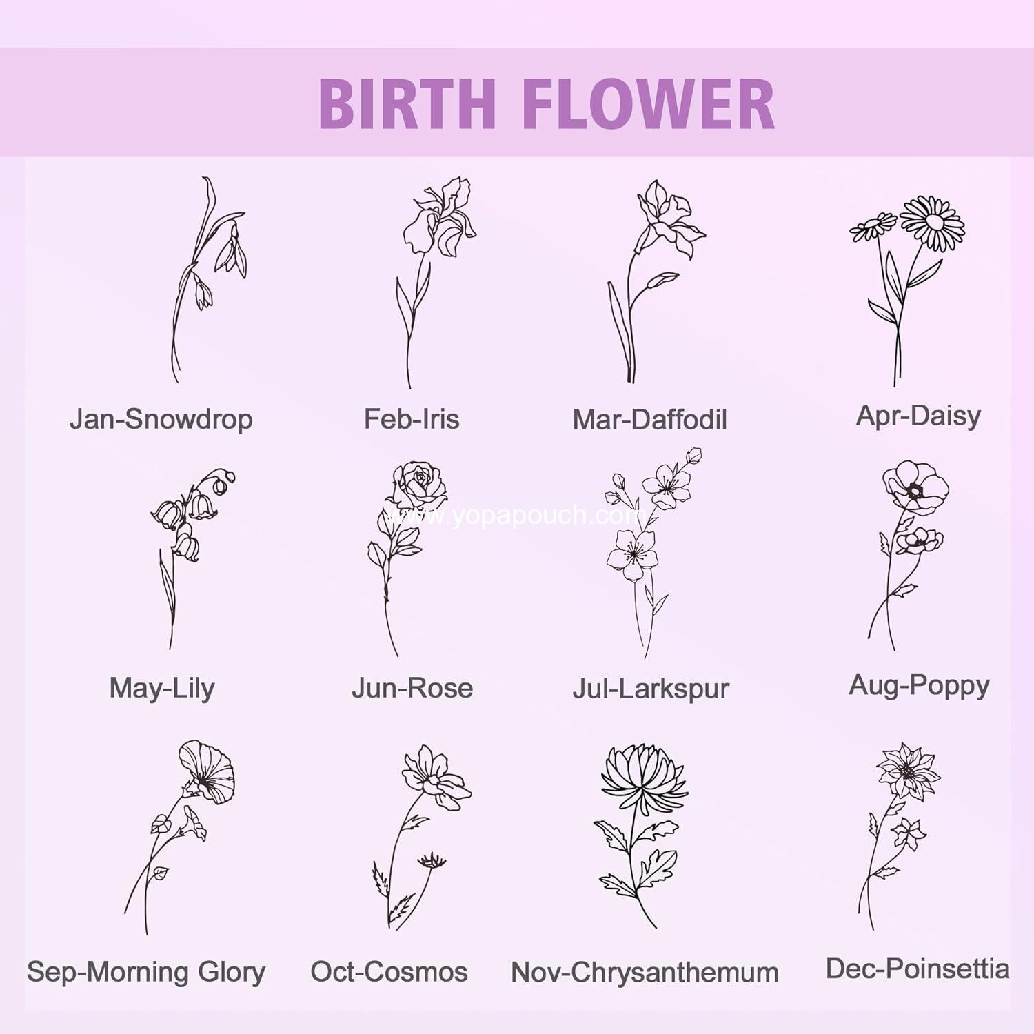 OEM Personalized Seersucker Makeup Bag with Embroidered Name and Birth Flower, Custom Small Travel Cosmetic Toiletry Bag Wedding Gifts for Bridesmaid Bride (Makeup Bag with Birth Flower) Supplier