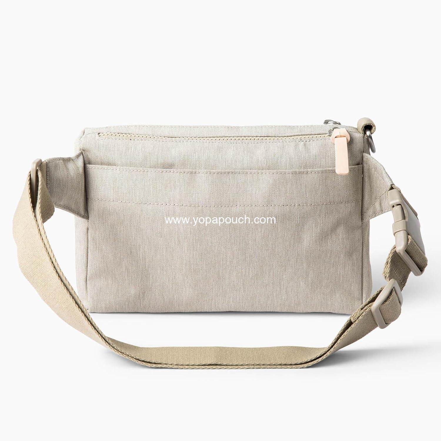 Wholesale Dog Walk & Train Sling Bag - Hands-Free 2-in-1 Treat Pouch, Poop Bag Holder, Clicker, Phone Pocket - Crossbody/Fanny Pack with Adjustable Strap - Sand Supplier