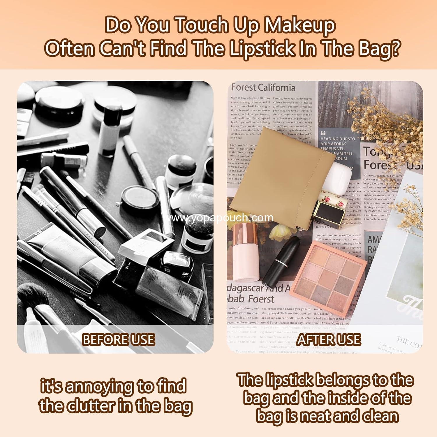 Wholesale Small Makeup Bag Set - 4 PCS Mini Portable Cosmetic Bags, Coin Purse & Lipstick Organizer for Women, Small Travel Storage Pouch - Manufacturer