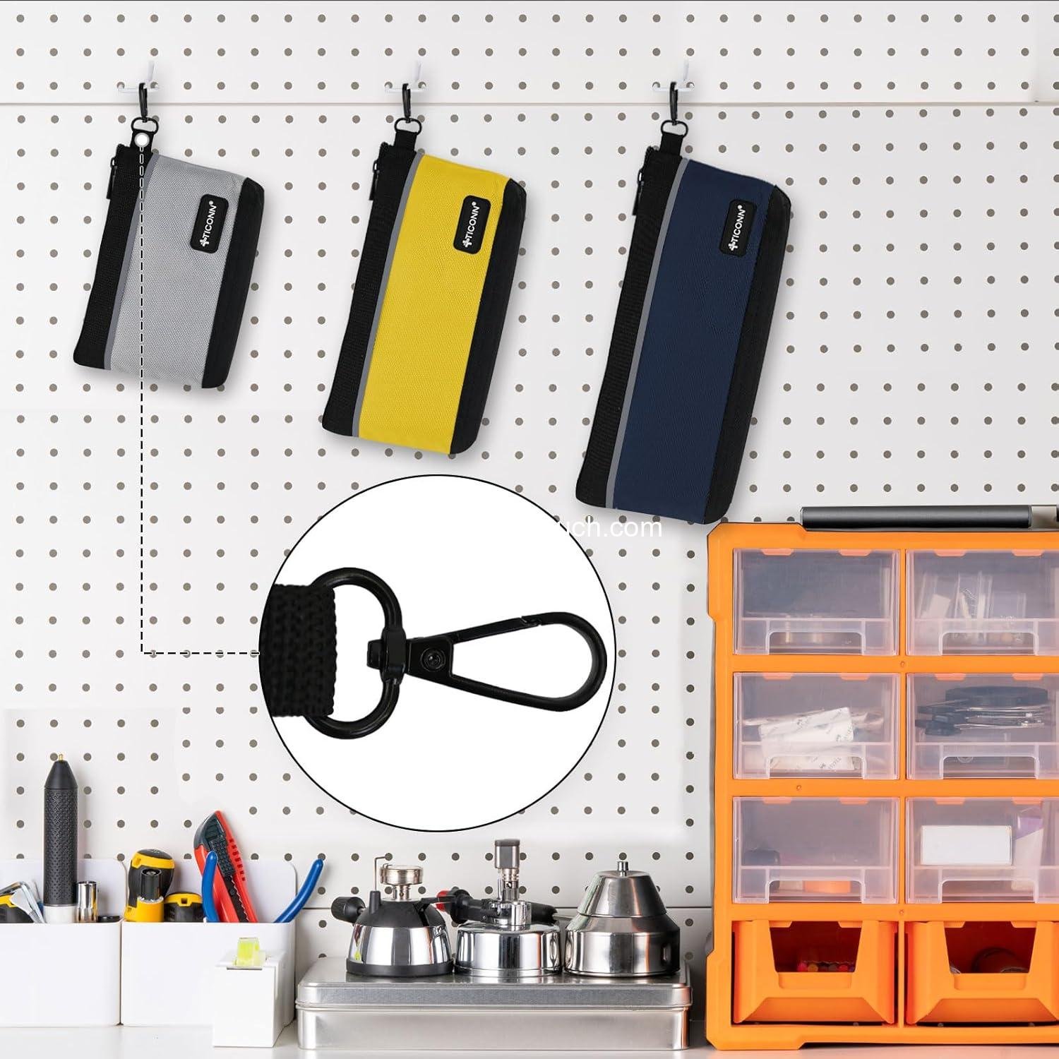 Wholesale Waterproof Utility Tool Pouches with Zipper, 1680D Oxford Small Tool Bags for Organizers and Storage (6 Pack Combo) - Supplier