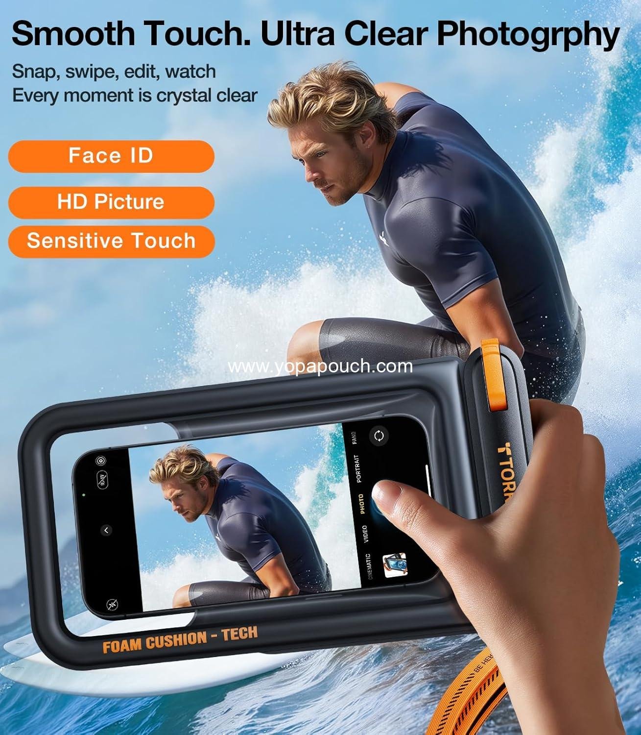 Wholesale IP68 Waterproof Phone Pouch Double Space Floating Case with Lanyard for iPhone 17 Pro Max 16 15 14 S25 S24, 7.0