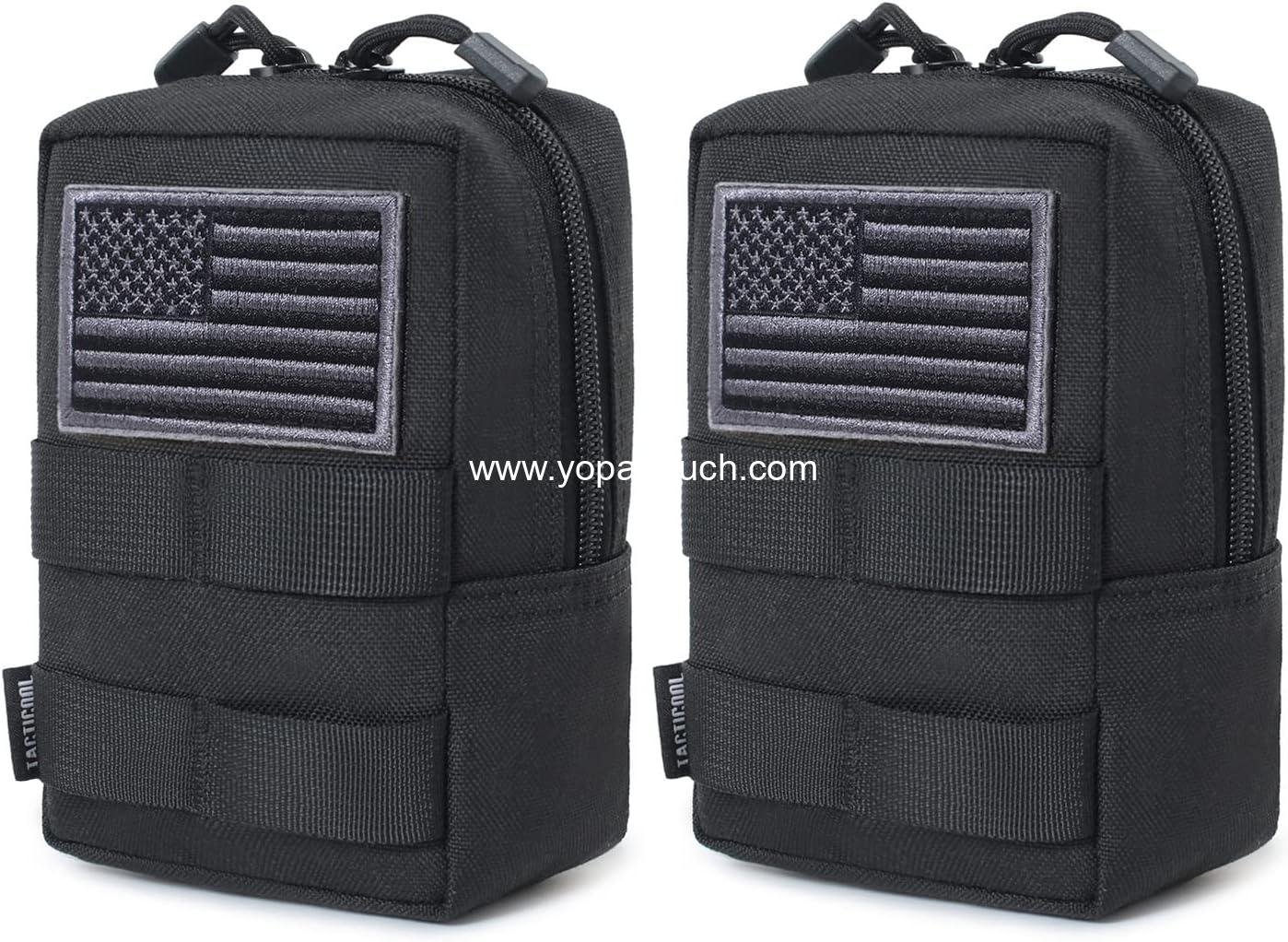 2 Pack Molle Pouches - Tactical Compact Water-Resistant EDC Pouch