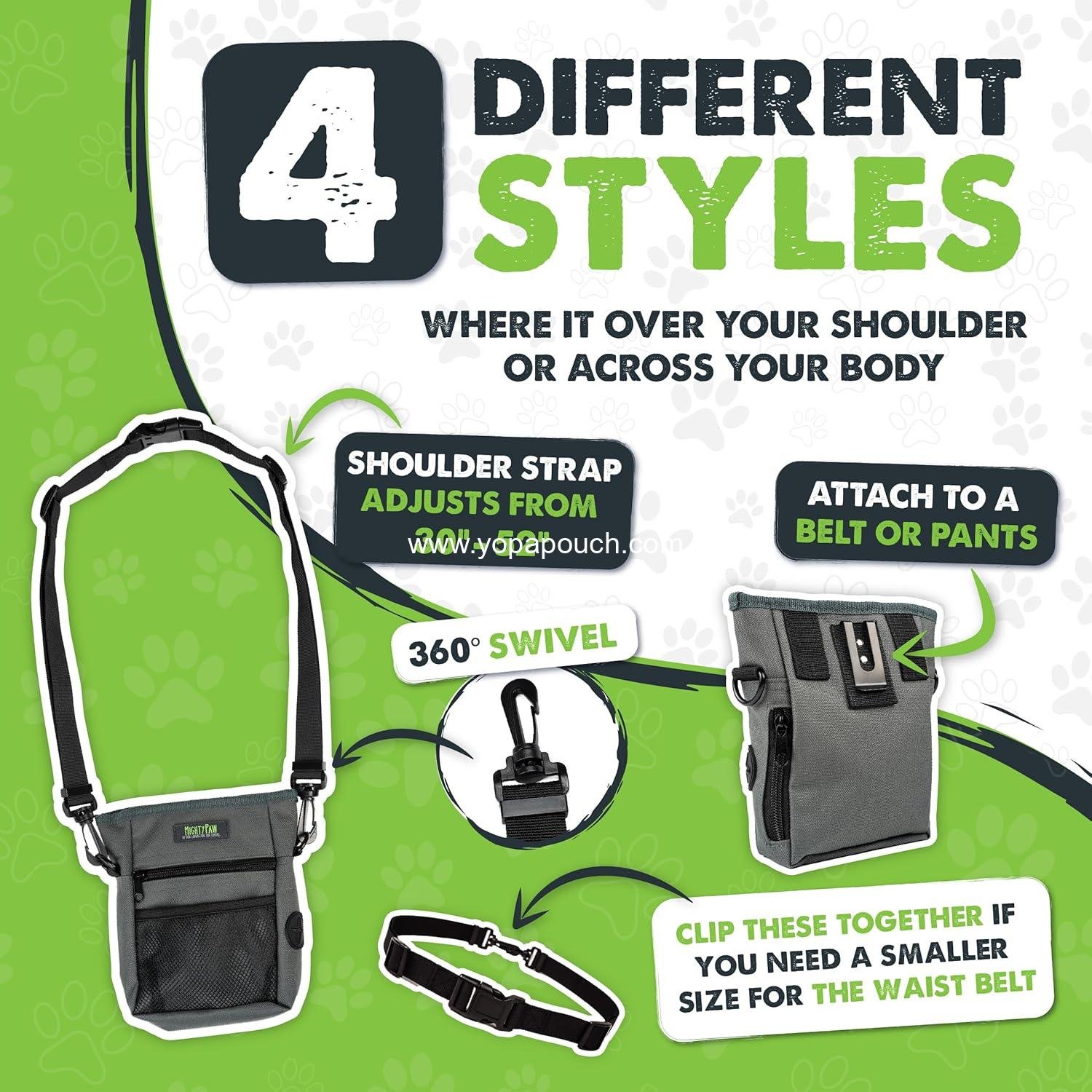 Wholesale Dog Treat Pouch | No Spill Magnetic Clasp - Hands-Free Training Pouches for Dog Walks - Built-in Poop Bag Holder - Supplier Wholesale Dog Treat Pouch | No Spill Magnetic Clasp - Hands-Free Training Pouches for Dog Walks - Built-in Poop Bag Holder - Supplier