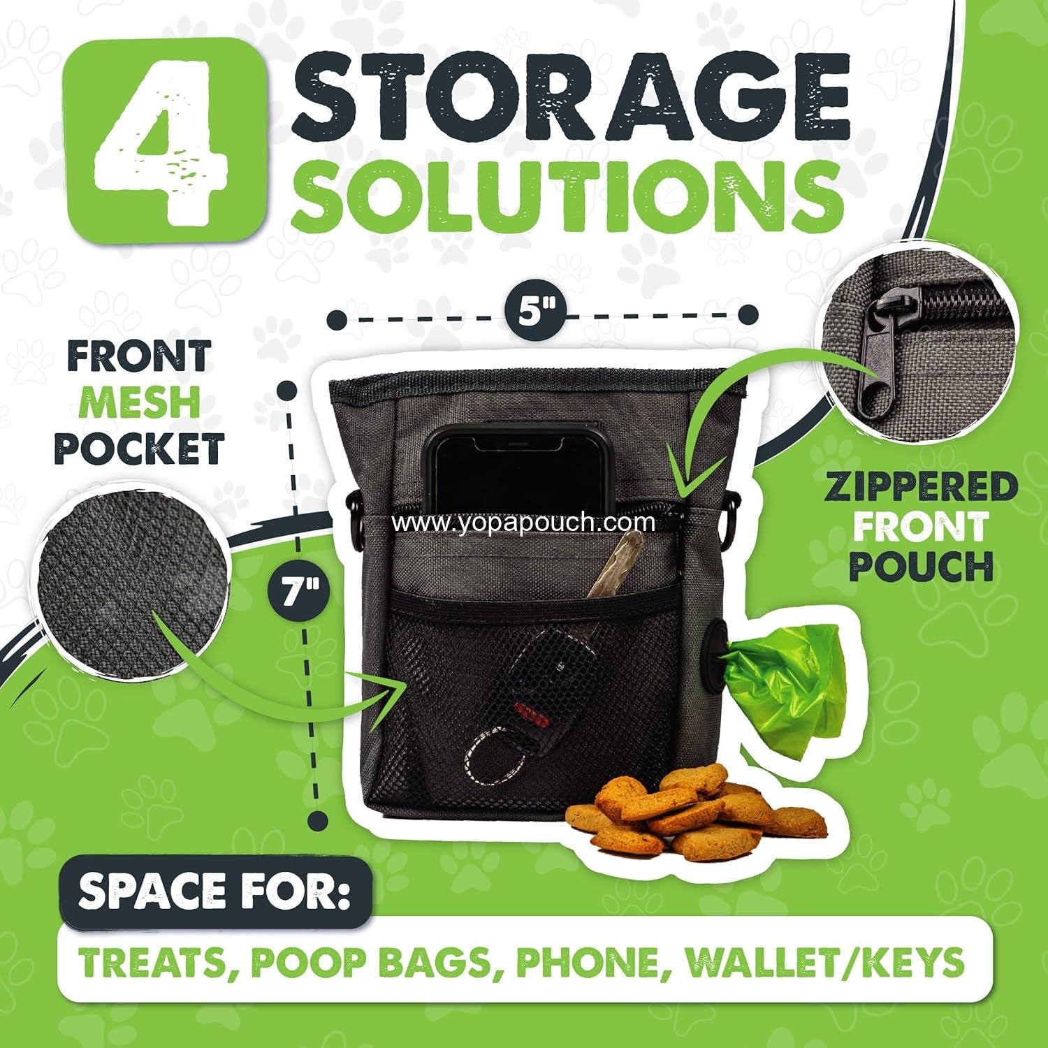 Wholesale Dog Treat Pouch | No Spill Magnetic Clasp - Hands-Free Training Pouches for Dog Walks - Built-in Poop Bag Holder - Supplier Wholesale Dog Treat Pouch | No Spill Magnetic Clasp - Hands-Free Training Pouches for Dog Walks - Built-in Poop Bag Holder - Supplier