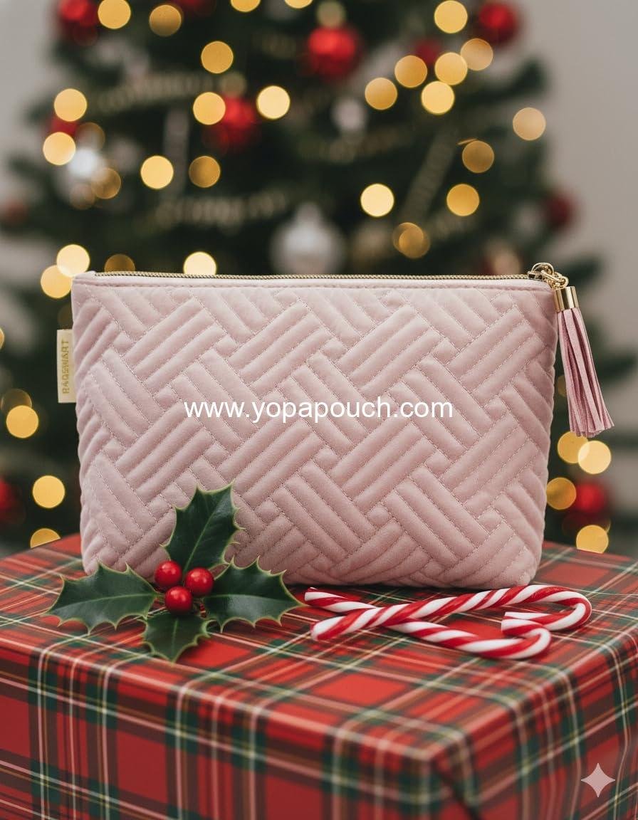 Wholesale Elegant Pink Small Cosmetic Bag, Roomy Makeup Organizer, Waterproof Toiletry Pouch, Great Gifts for Women - 1 pc Supplier