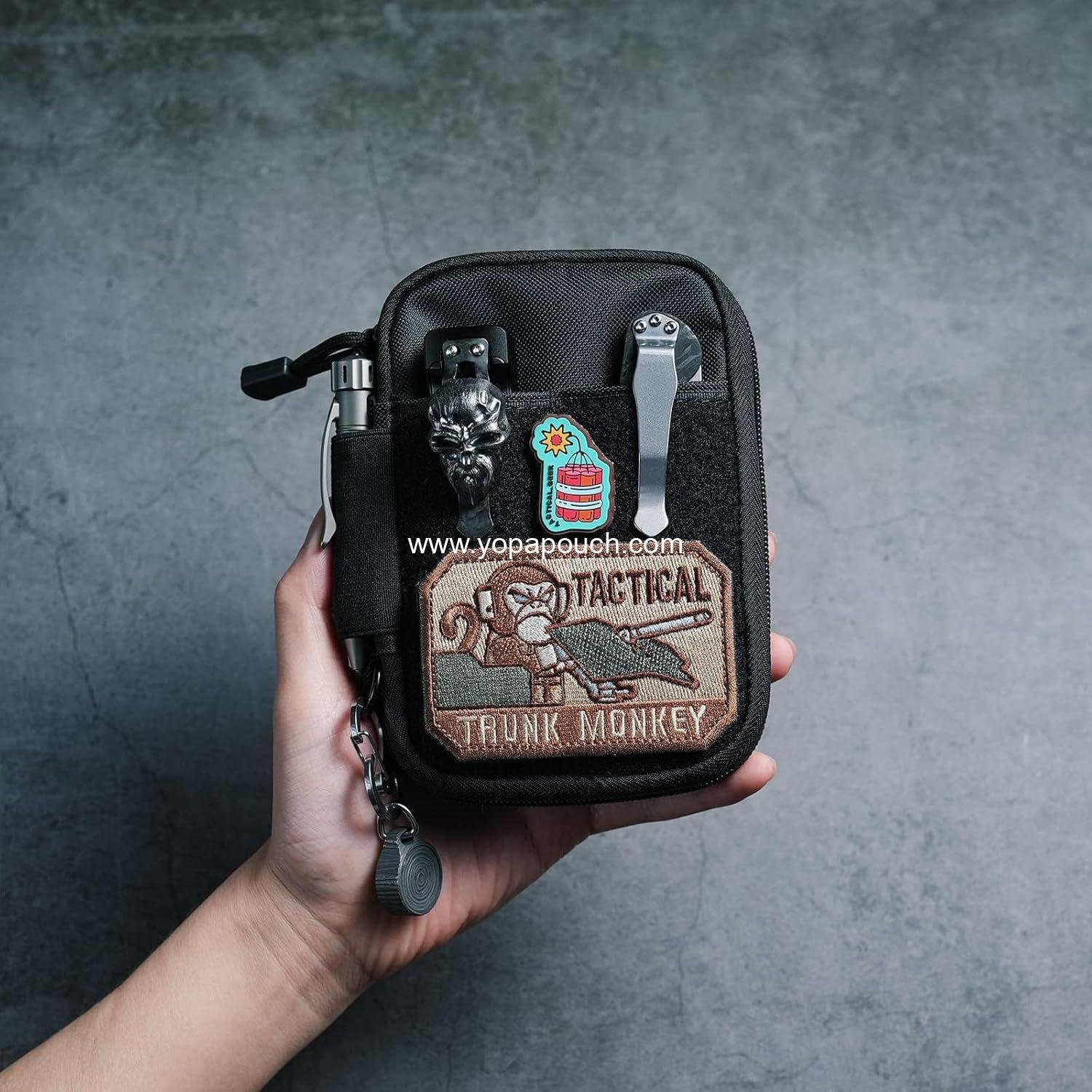 Wholesale Nylon EDC Pocket Organizer with Patches & D-Ring, Multitool Organizer for EDC Gear - Manufacturer