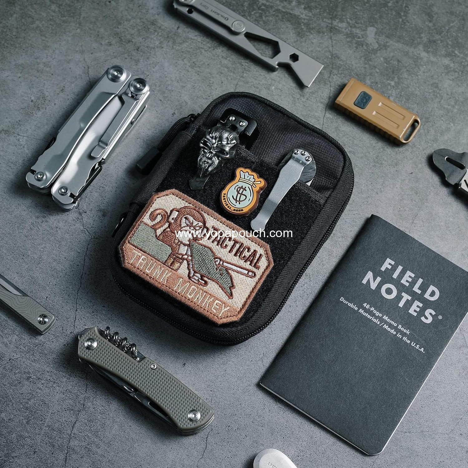 Wholesale Nylon EDC Pocket Organizer with Patches & D-Ring, Multitool Organizer for EDC Gear - Manufacturer