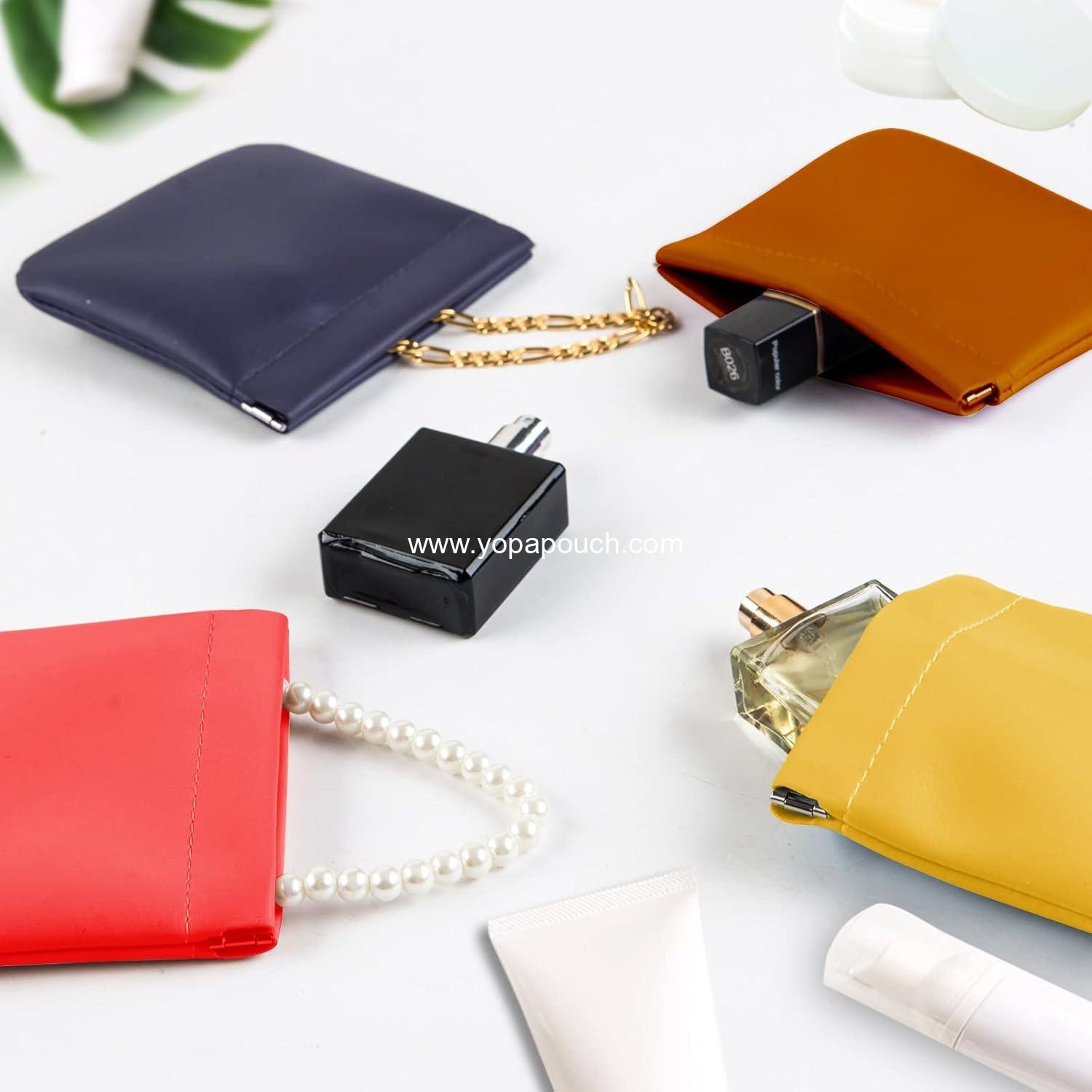 Wholesale 4Pcs Pocket Cosmetic Bag Set, Leather Small Makeup Pouch for Women, Portable No Zipper Coin Purse and Jewelry Pouch, Travel Storage for Cosmetics and Headphones, Factory Wholesale 4Pcs Pocket Cosmetic Bag Set, Leather Small Makeup Pouch for Women, Portable No Zipper Coin Purse and Jewelry Pouch, Travel Storage for Cosmetics and Headphones, Factory