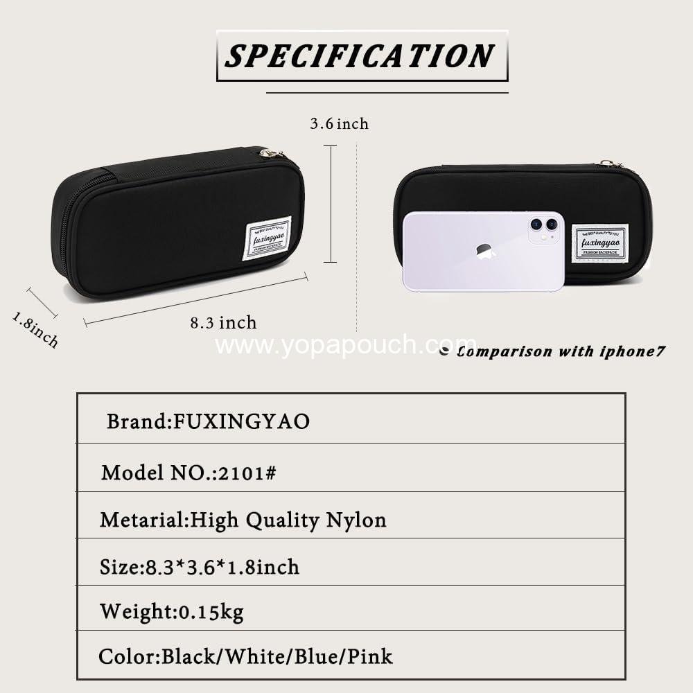 Wholesale Multi-Slot Pencil Case, Portable Pencil Pouch, Pen Bag for Office (Black) - Manufacturer Wholesale Multi-Slot Pencil Case, Portable Pencil Pouch, Pen Bag for Office (Black) - Manufacturer