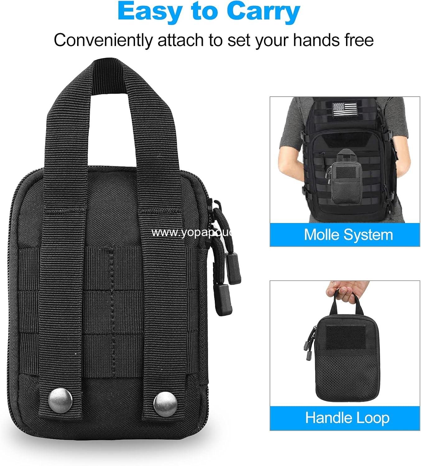 Wholesale Tactical EDC Pocket Organizer Pouch Mini Tool Storage Bag Portable Nylon Molle Compatible Utility Pouch for Electronic Accessories Aid Kits Multitools Tactical Accessories Supplier