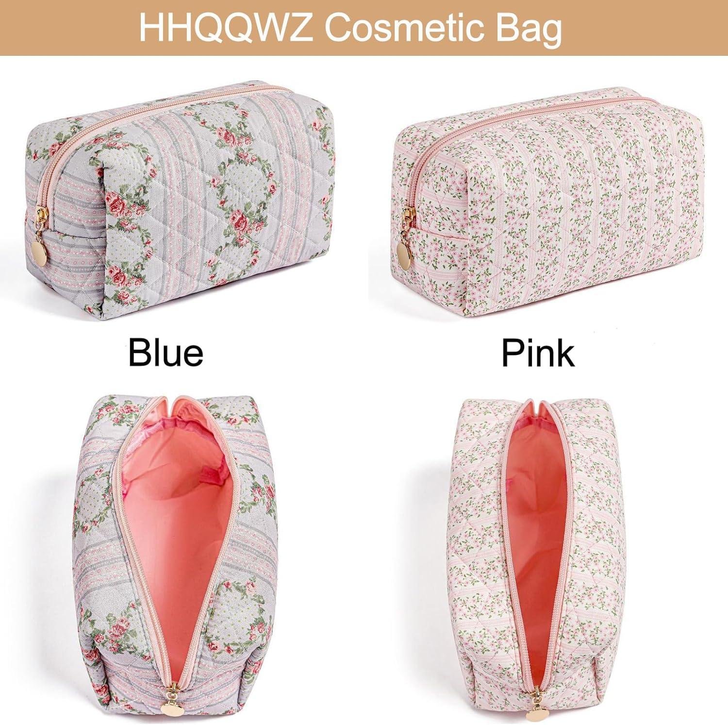 OEM Makeup Bag Travel Cosmetic Pouch for Women and Girls, Floral Toiletry Organizer and Portable Storage (Pink) - Supplier OEM Makeup Bag Travel Cosmetic Pouch for Women and Girls, Floral Toiletry Organizer and Portable Storage (Pink) - Supplier