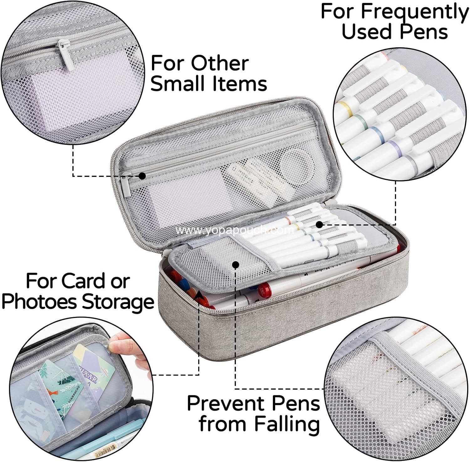 Wholesale Large Storage Pencil Case Organizer for Stationery, Back-to-School Essential, Teacher Must-Have, Big Pencil Pouch, Marker Case, College & High School Supplies - Supplier