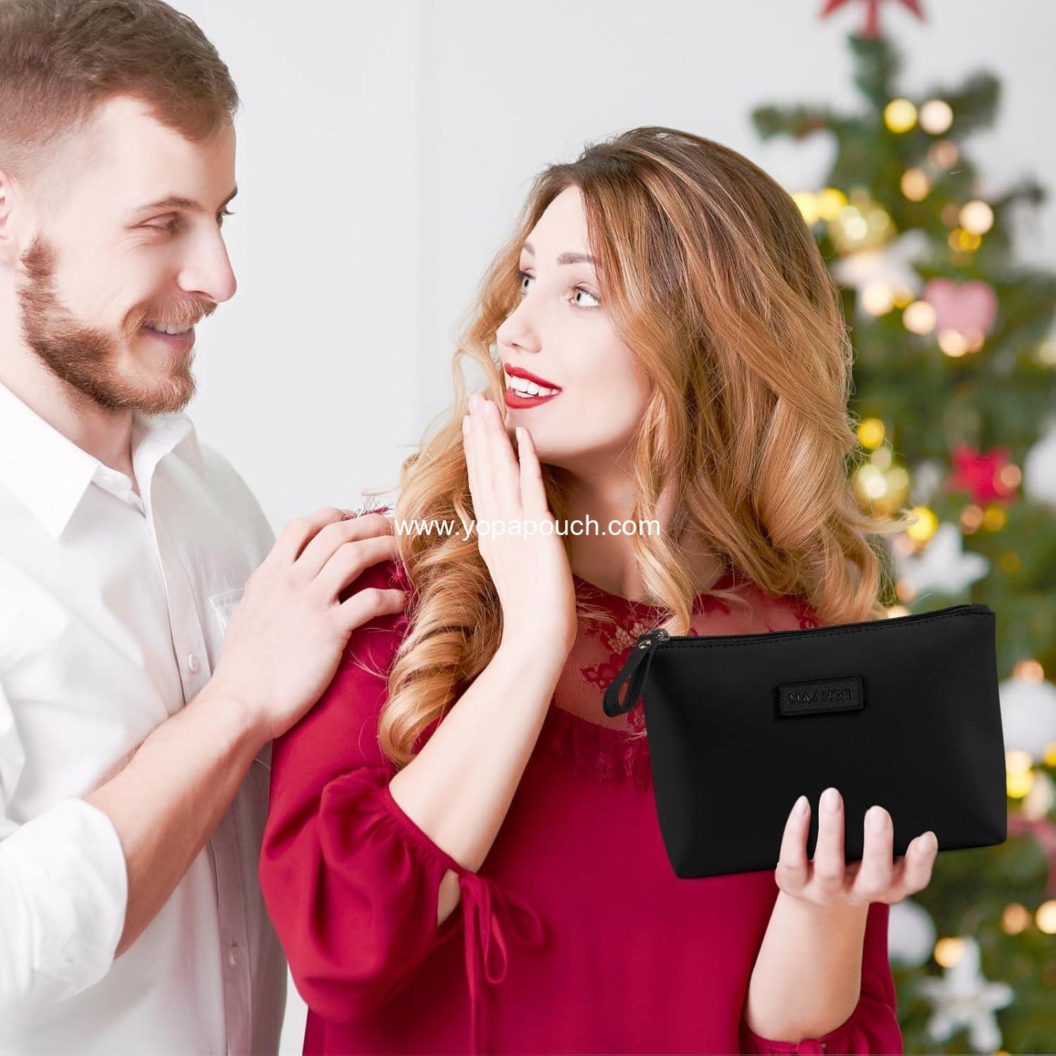 Wholesale Small Makeup Bag for Women - PU Leather Travel Makeup Pouch with Zipper for Purse - Versatile Makeup Organizer for Traveling Manufacturer Wholesale Small Makeup Bag for Women - PU Leather Travel Makeup Pouch with Zipper for Purse - Versatile Makeup Organizer for Traveling Manufacturer