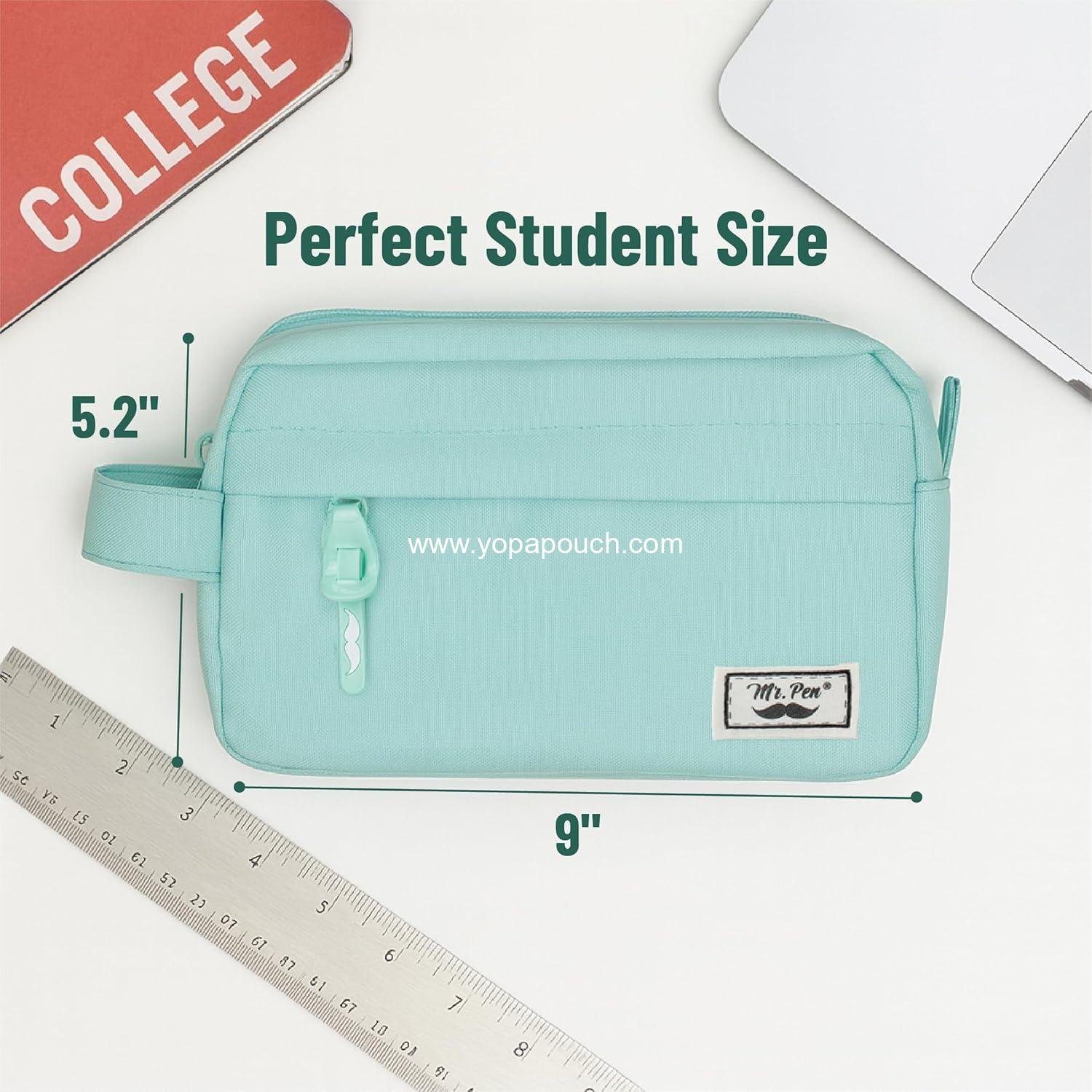 Wholesale Large Capacity Pencil Case, Mint Green Pencil Pouch, Pen Bag,  Perfect for Organization, Supplier