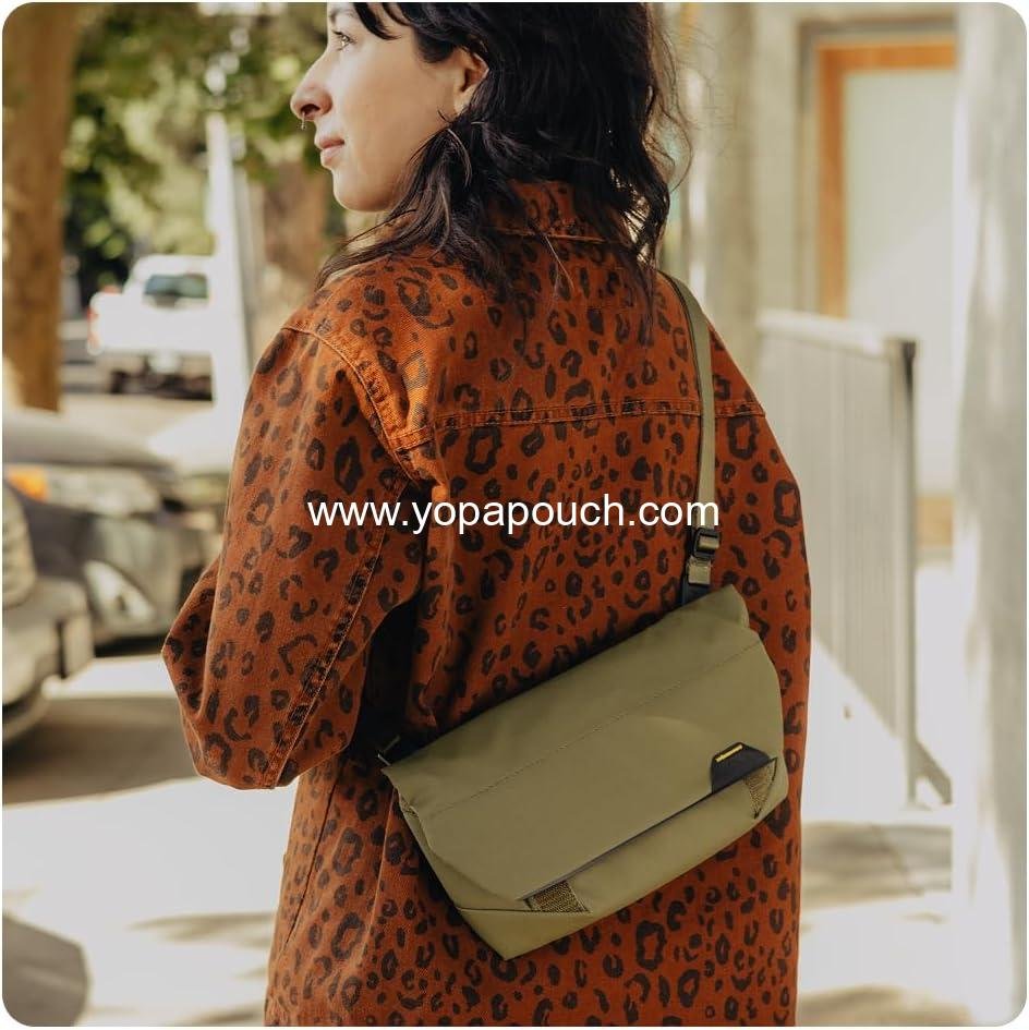 Wholesale 2-in-1 Organizer Sling Bag, Eclipse, Adjustable Shoulder Strap, Integrated Belt Loops, Weatherproof Nylon Canvas, Versatile Carry Bag for Men and Women, OEM.Supplier