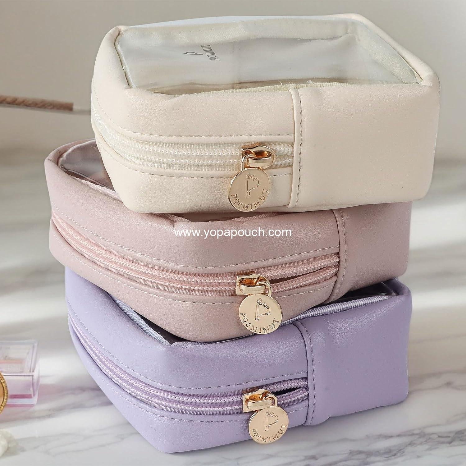 Wholesale Clear Mini Makeup Bag Travel Toiletry Pouch for Women, Cute Organizers and Car Accessories, 7.5