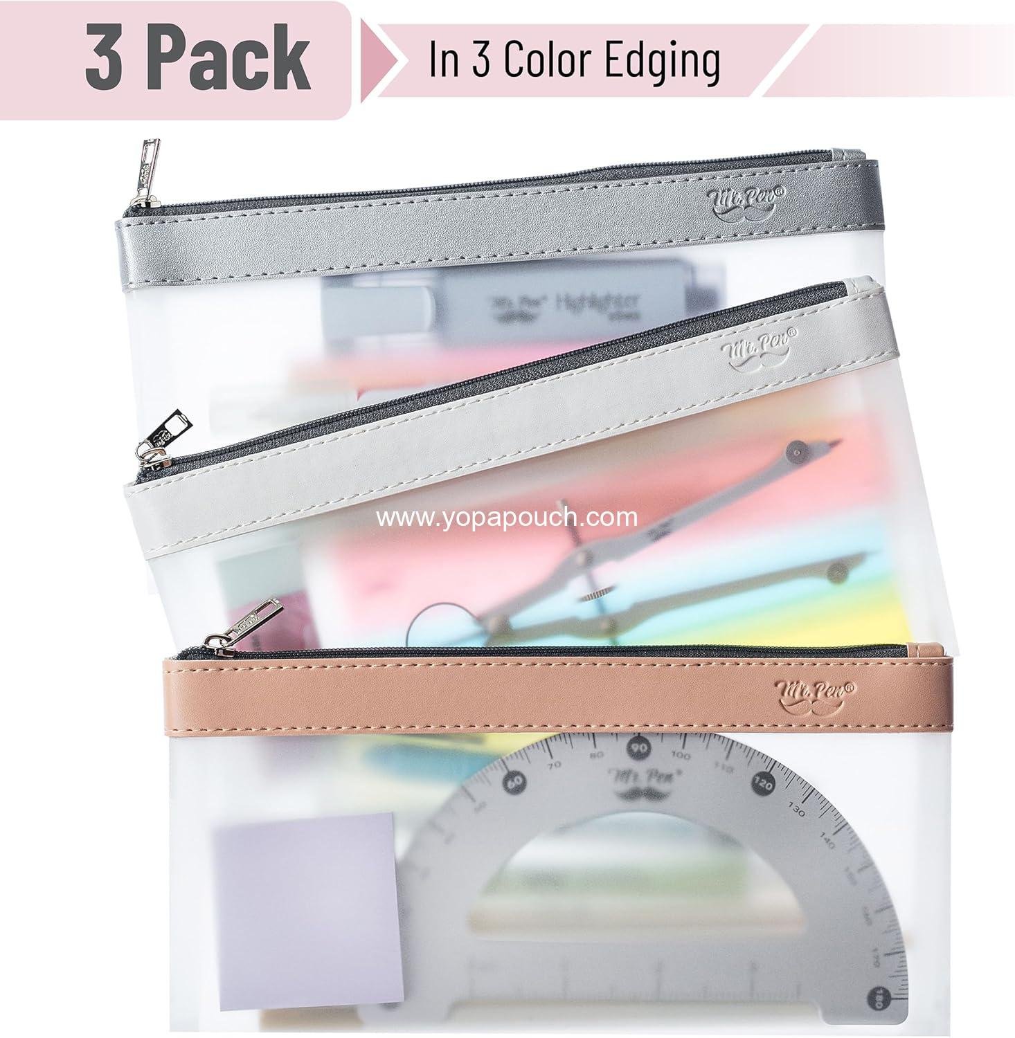 Wholesale Clear Pencil Pouch, 3 Pack, Clear Pencil Cases, Pencil Bags - Supplier Wholesale Clear Pencil Pouch, 3 Pack, Clear Pencil Cases, Pencil Bags - Supplier