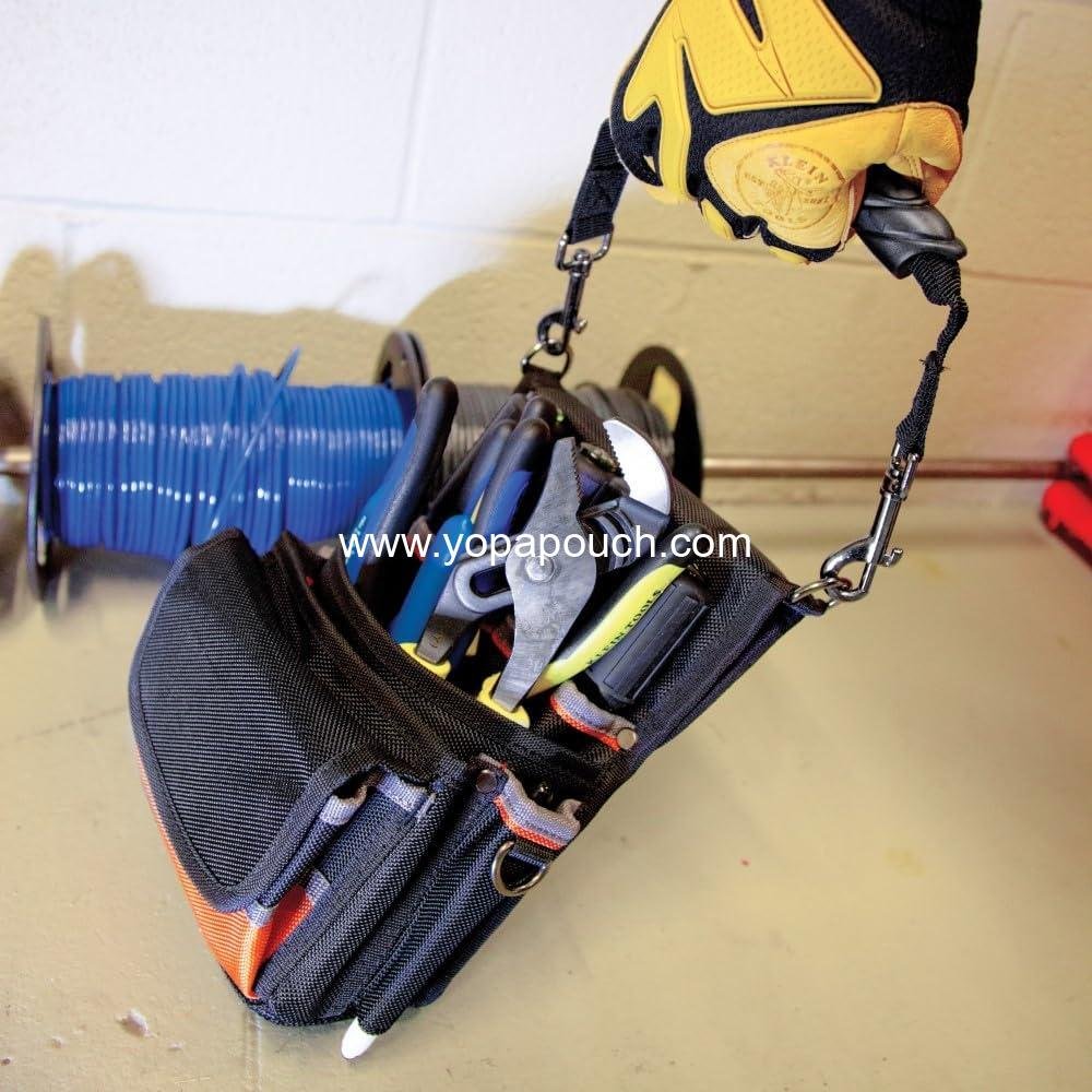 Wholesale Tool Pouch, Tradesman Pro Design with Electrical Tape Thong, Reinforced Bottom, 9 Pockets - Supplier