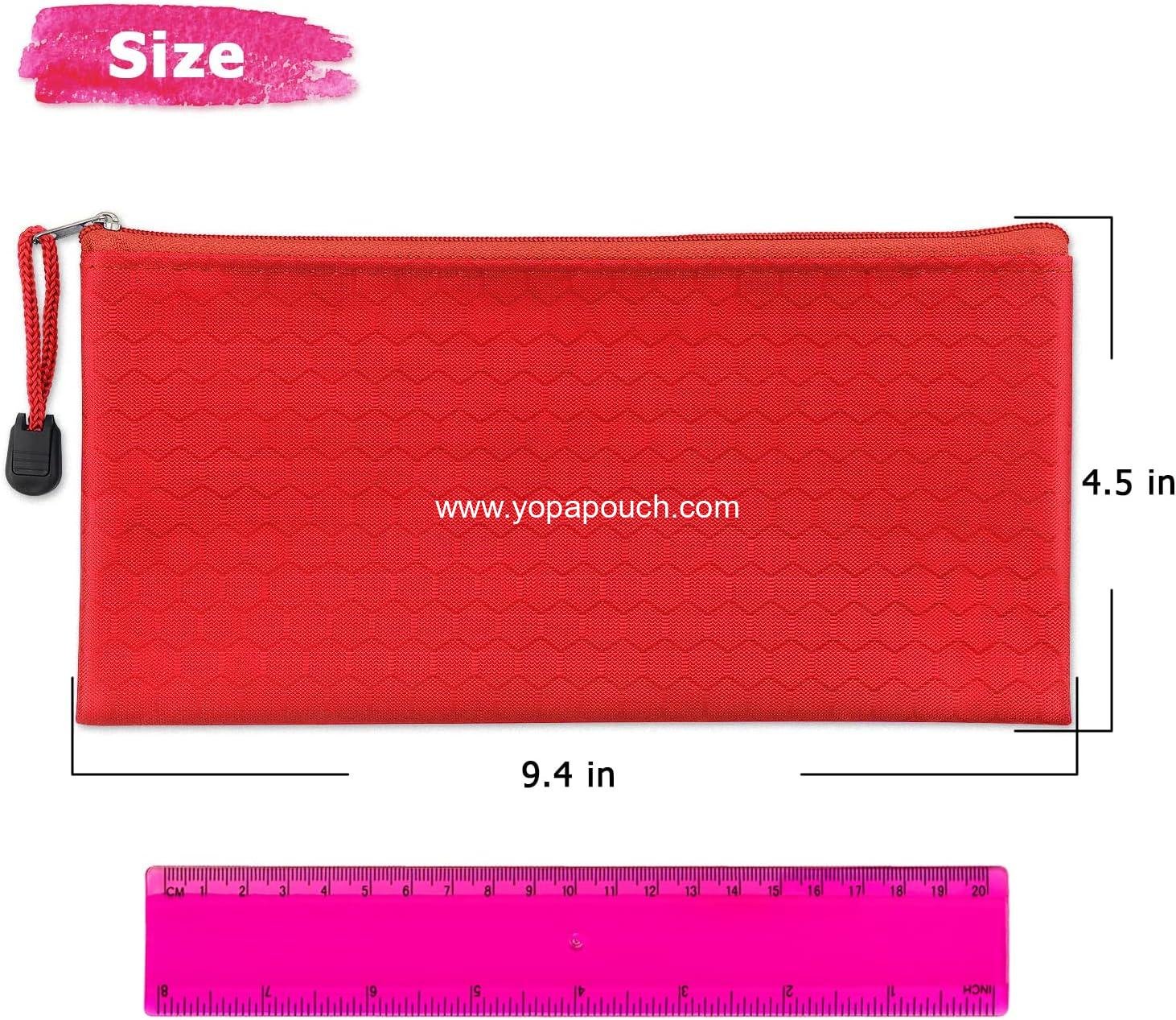 Wholesale 12 Pack Zipper Pencil Pouches, Waterproof Pencil Cases for Organizing Office Supplies, Bills, Cosmetics, and Travel Accessories, Supplier