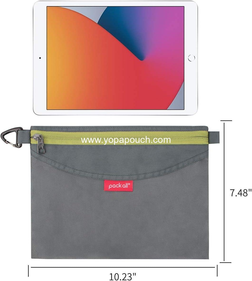 Wholesale Water-Resistant Zipper Pouch, Medium Mesh Storage Bags for Travel and Office (Gray) - Supplier