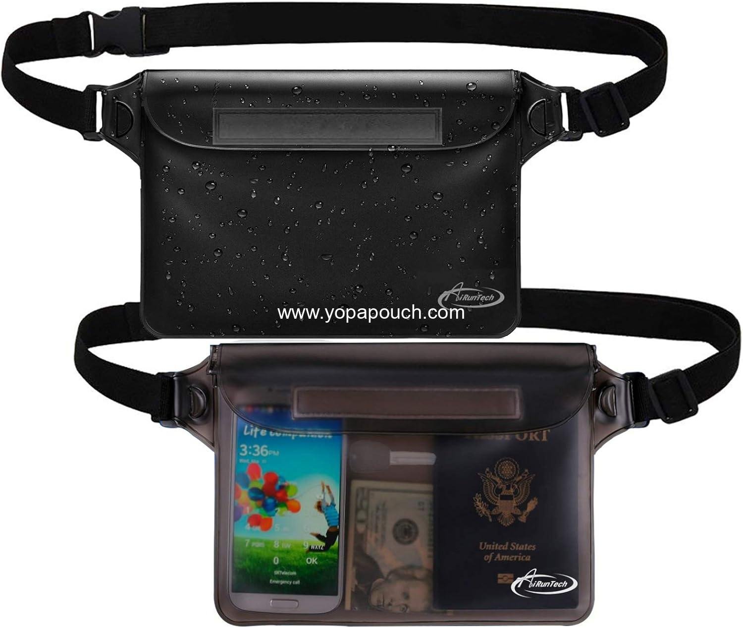 AiRunTech Waterproof Fanny Pack,Phone Pouch Dry Bag for Passport Wallet Purse,Floating Waterproof Bags for Travel Beach Swimming Kayaking Boating Cruise Accessories