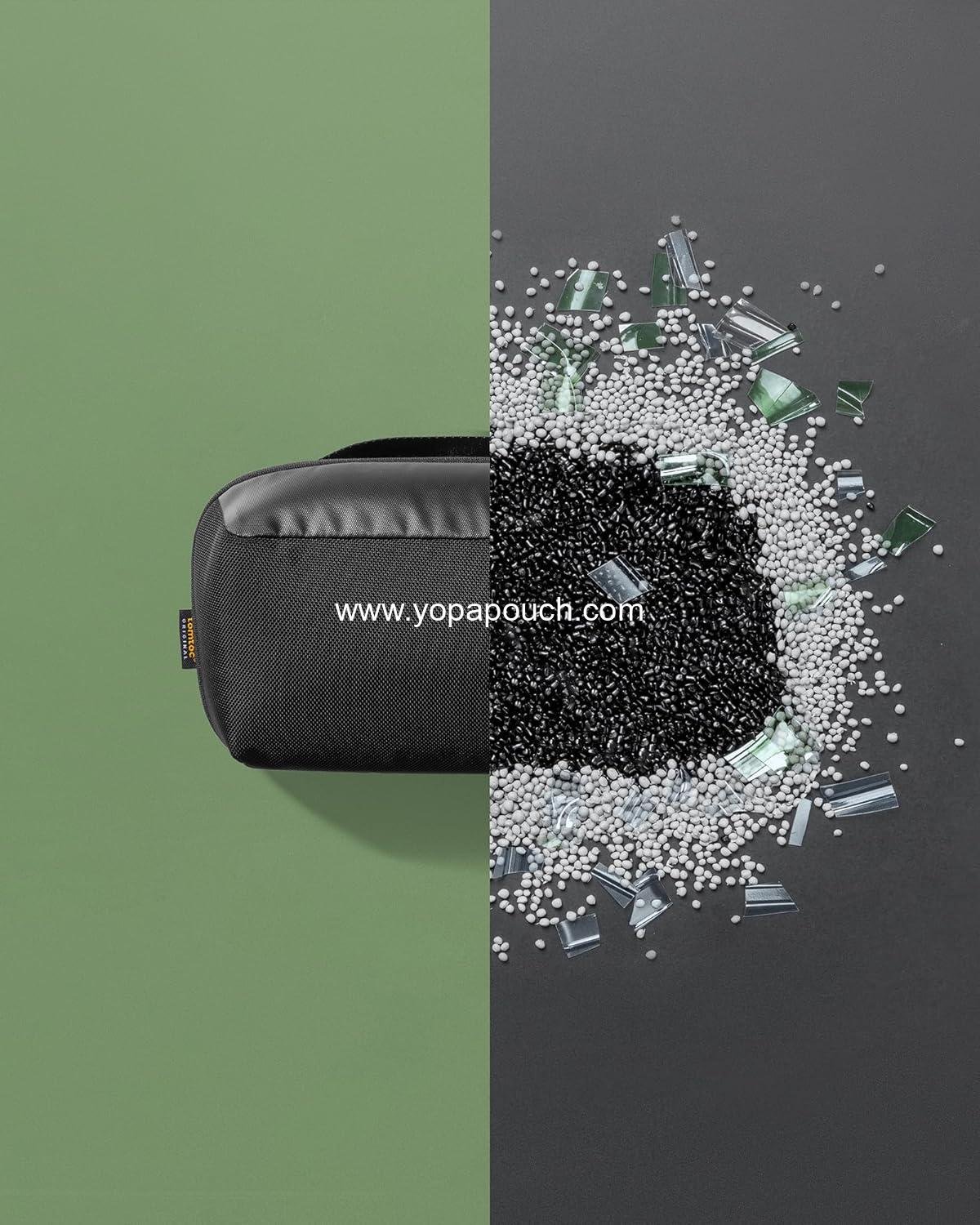 Wholesale Water-Resistant Electronic Organizer Pouch for MacBook Charger, Cables, Power Bank, and Hard Drive with Removable Card Slots for USB Adapter and Memory Card - Black Supplier