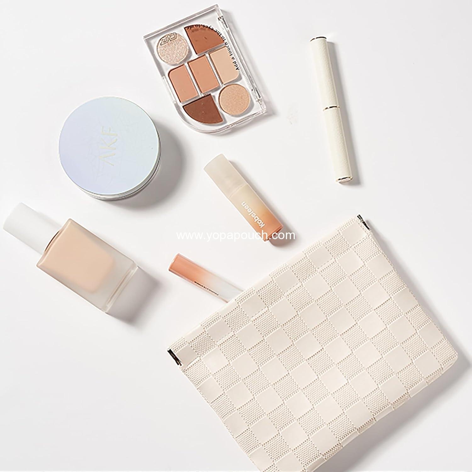 Wholesale Waterproof Leather Pocket Cosmetic Bag for Purse, Coin Purse, and Lipstick Organizer, Travel Storage Pouch, Portable Self-Closing Small Makeup Kit for Women - Supplier