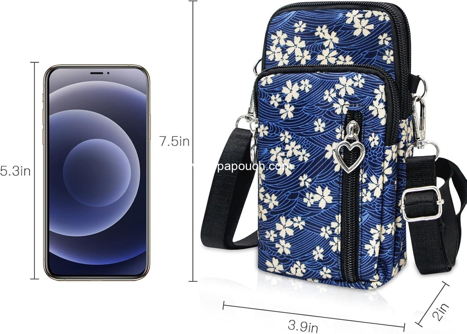 Wholesale Lightweight Small Crossbody Cell Phone Purses Travel Pouch Shoulder Bag for Women 6.5x4.5 inches Supplier