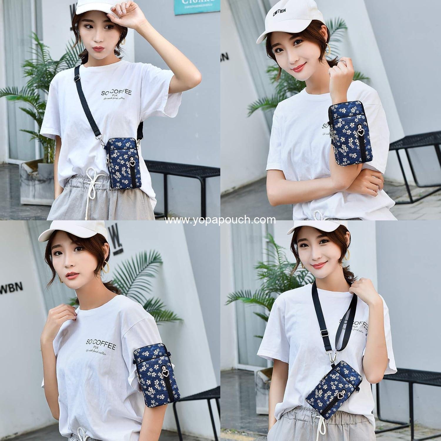 Wholesale Lightweight Small Crossbody Cell Phone Purses Travel Pouch Shoulder Bag for Women 6.5x4.5 inches Supplier