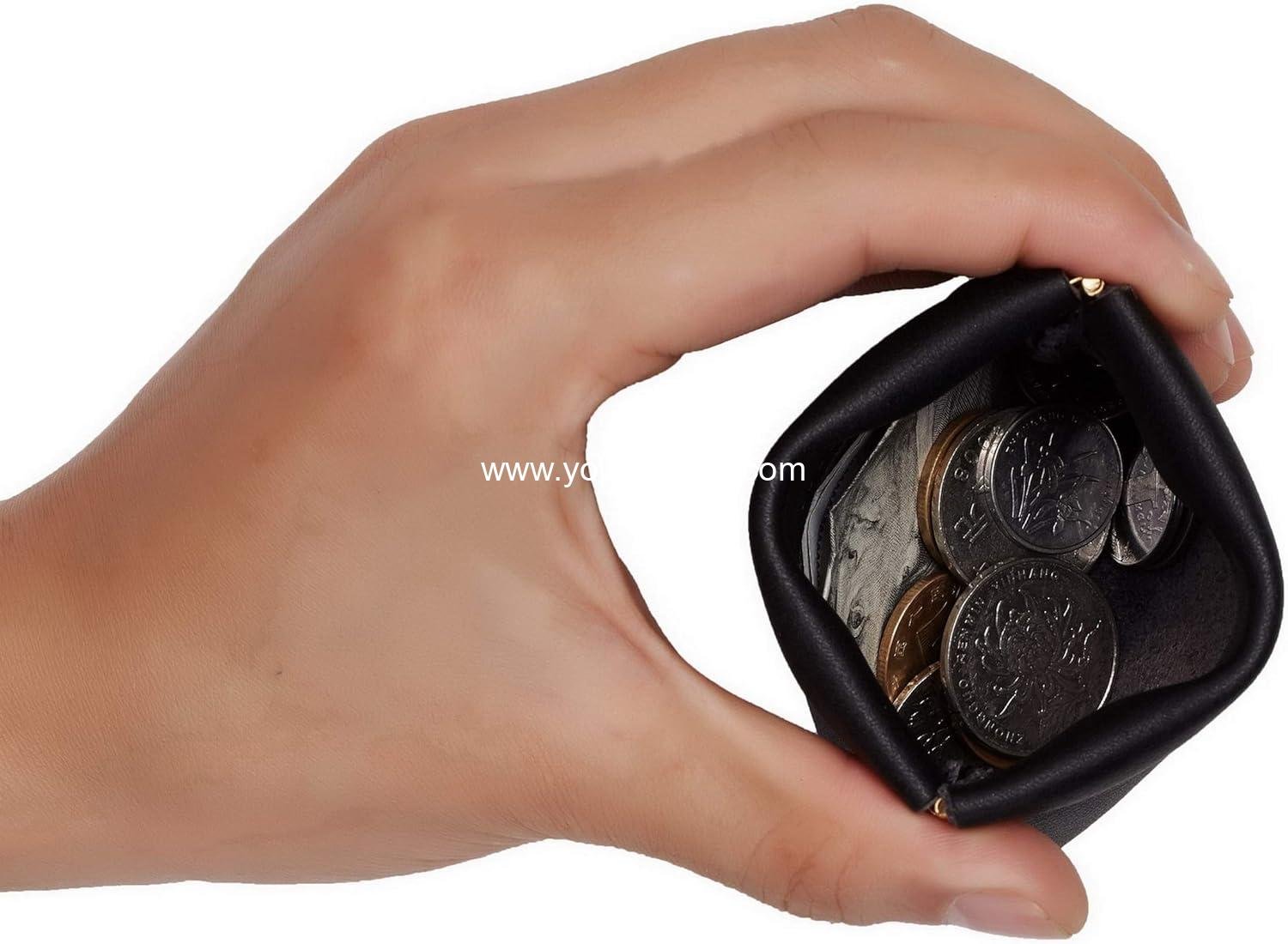 Wholesale Leather Squeeze Coin Purse Pouch Change Holder Set for Men & Women - 2 Pcs - OEM Supplier Wholesale Leather Squeeze Coin Purse Pouch Change Holder Set for Men & Women - 2 Pcs - OEM Supplier