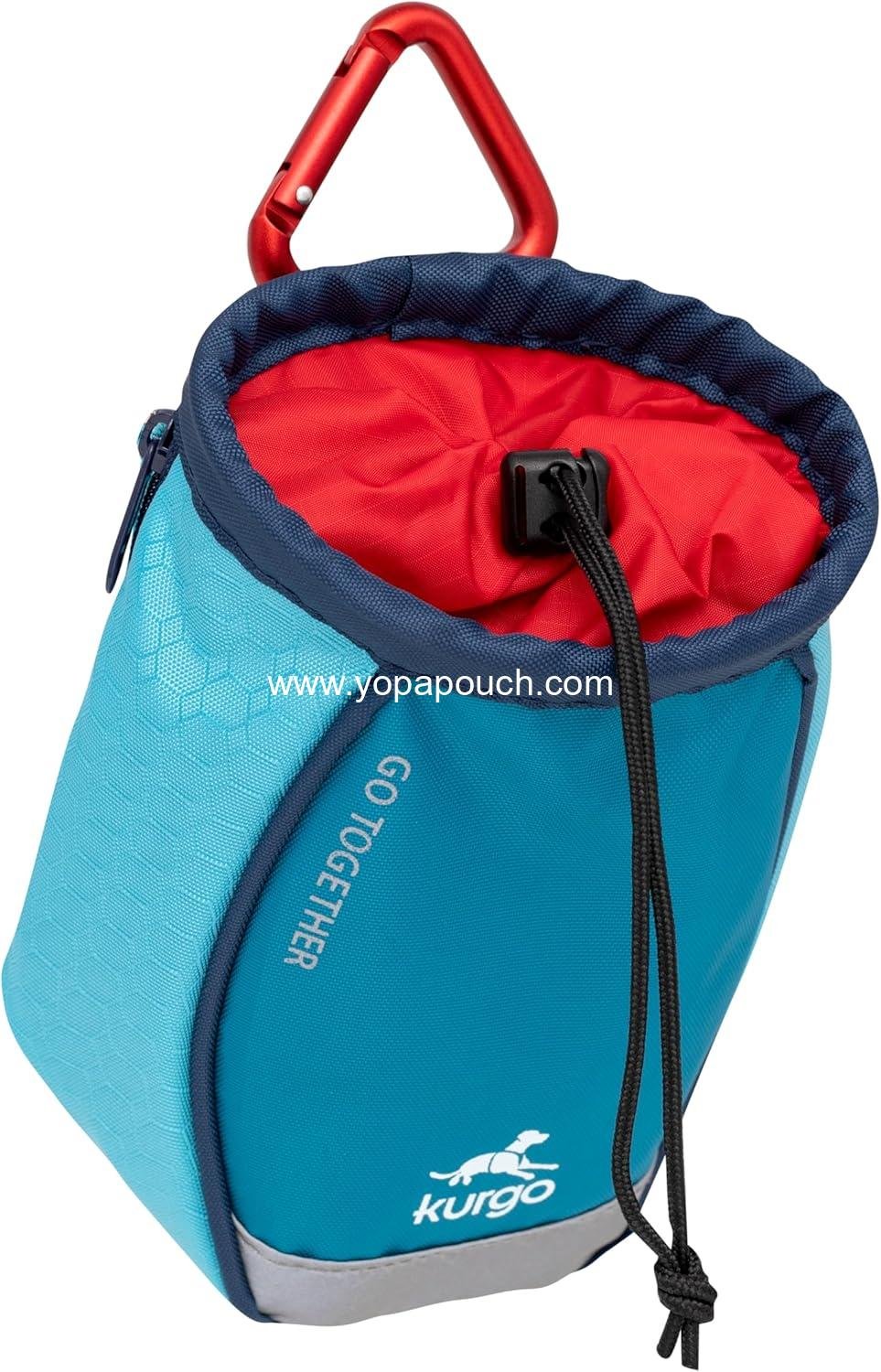 Wholesale Training Treat Pouch for Dogs - Hands-Free Waist Bag, Reflective with Carabiner (Coastal Blue) - Supplier
