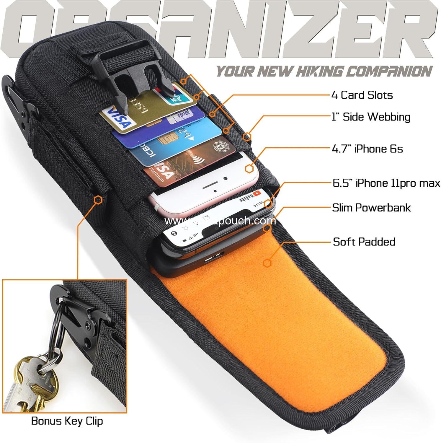 Wholesale Tactical Phone Pouch Molle Smartphone Holster Bag EDC Utility Cellphone Lock Card Holder Organizer for Waist Belt with Tactical Gear Clip and U.S.A Patch, Supplier Wholesale Tactical Phone Pouch Molle Smartphone Holster Bag EDC Utility Cellphone Lock Card Holder Organizer for Waist Belt with Tactical Gear Clip and U.S.A Patch, Supplier