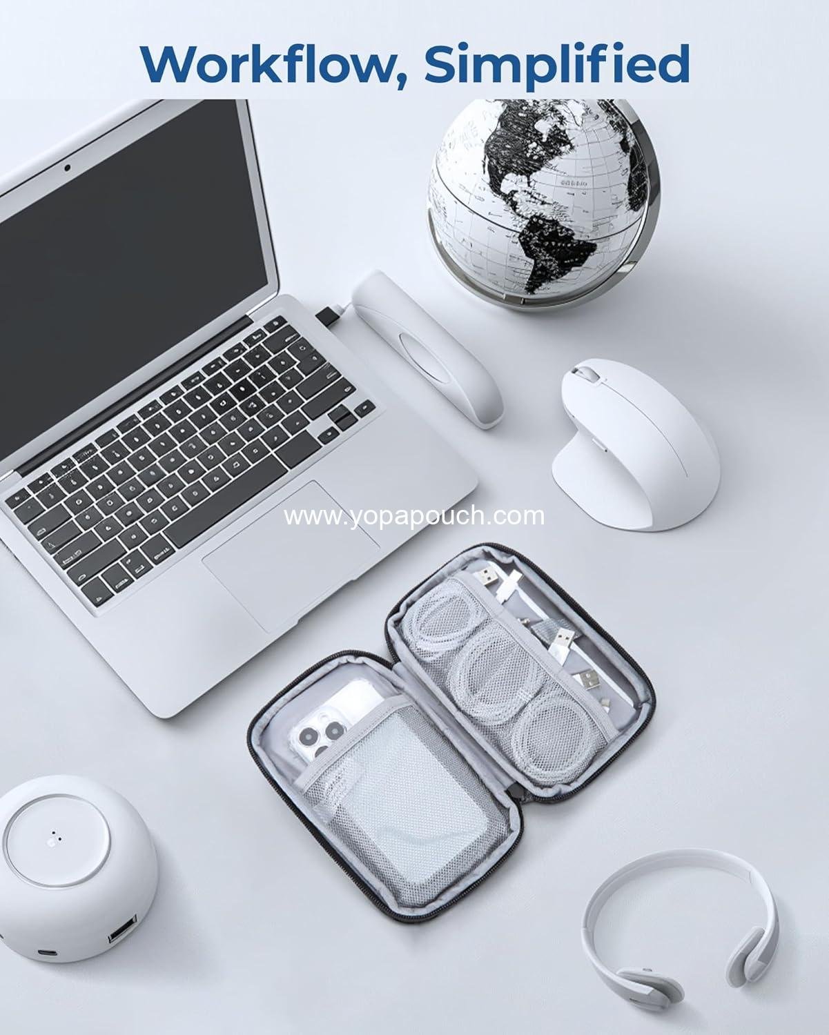 Wholesale Electronics Organizer Travel Case for Cables and Phone Charger Accessories, Black, OEM Supplier