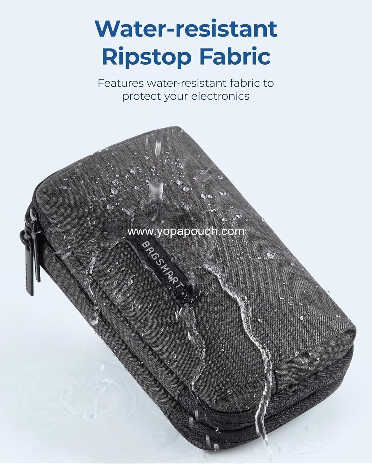 Wholesale Electronics Organizer Travel Case for Cables and Phone Charger Accessories, Black, OEM Supplier