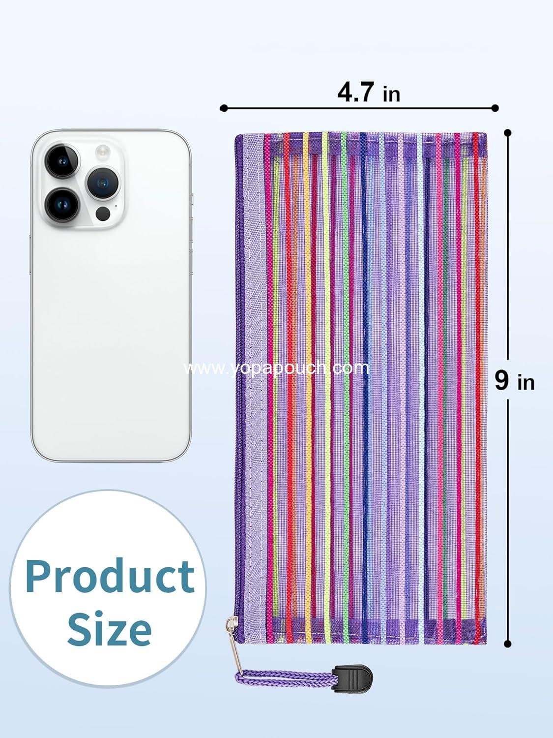 Wholesale 80 Pack Mesh Zipper Pouch, 10 Color Variety Multipurpose Storage Bags for Organizing Makeup, Travel Accessories, Office and School Supplies - Supplier