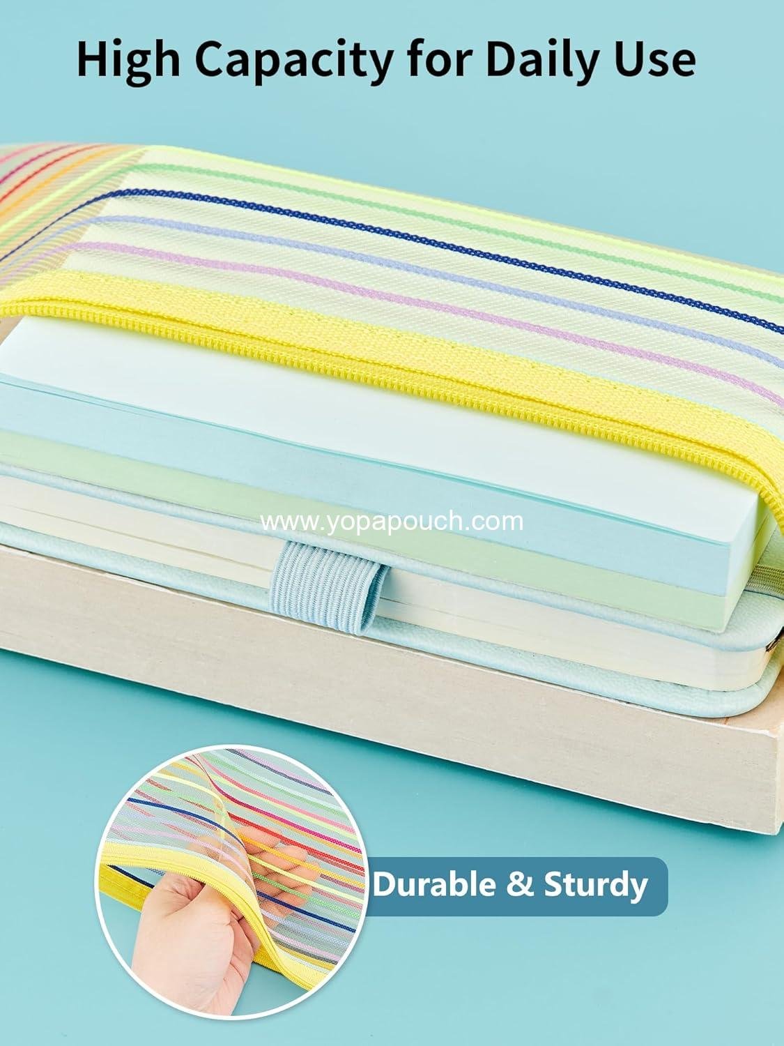 Wholesale 80 Pack Mesh Zipper Pouch, 10 Color Variety Multipurpose Storage Bags for Organizing Makeup, Travel Accessories, Office and School Supplies - Supplier