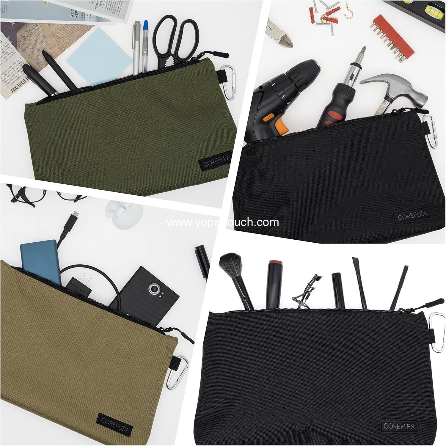 Wholesale Heavy Duty Tool Pouch Zipper Bag, Small Multipurpose Storage Pouch, 12-Inch Flat Bottom Tool Bag with YKK Zipper (6 Pack) - Supplier Wholesale Heavy Duty Tool Pouch Zipper Bag, Small Multipurpose Storage Pouch, 12-Inch Flat Bottom Tool Bag with YKK Zipper (6 Pack) - Supplier